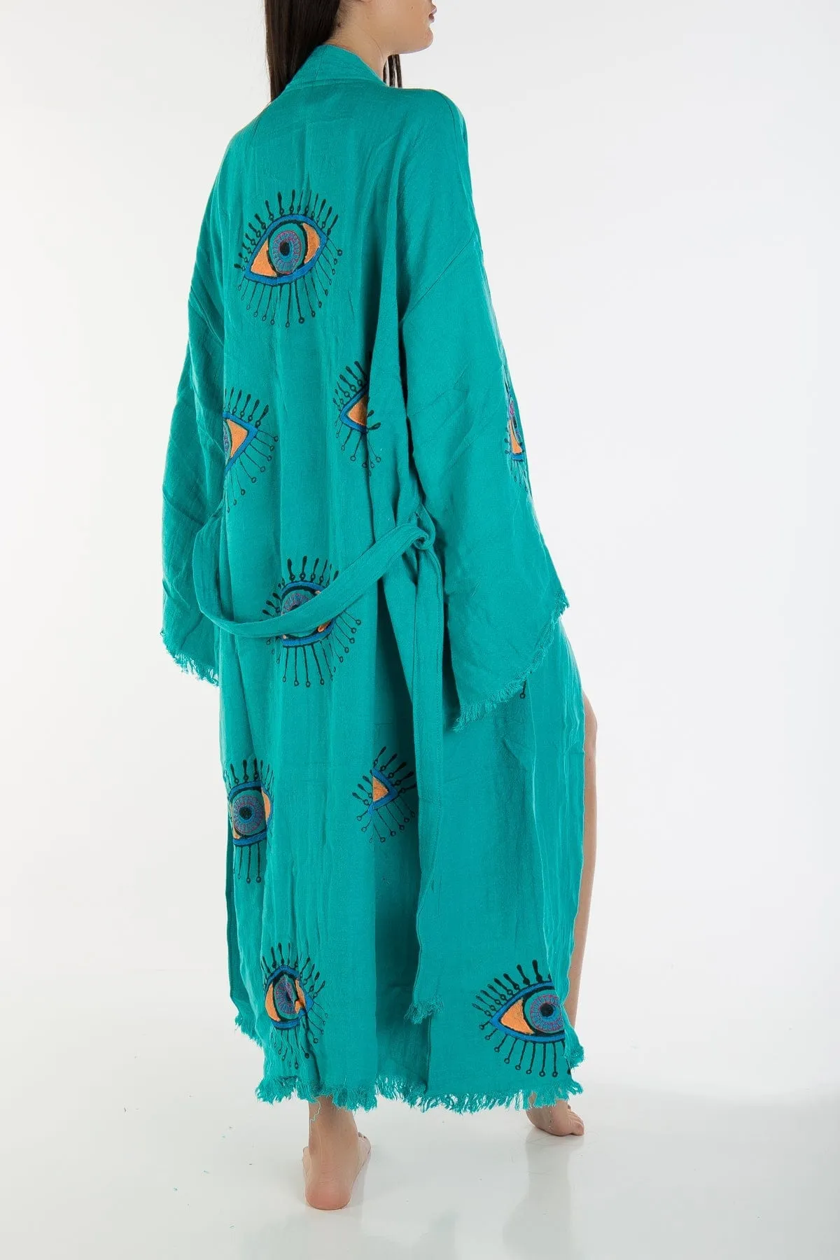 Marina Kimono en Coton Fait Main | Yeux Colorés