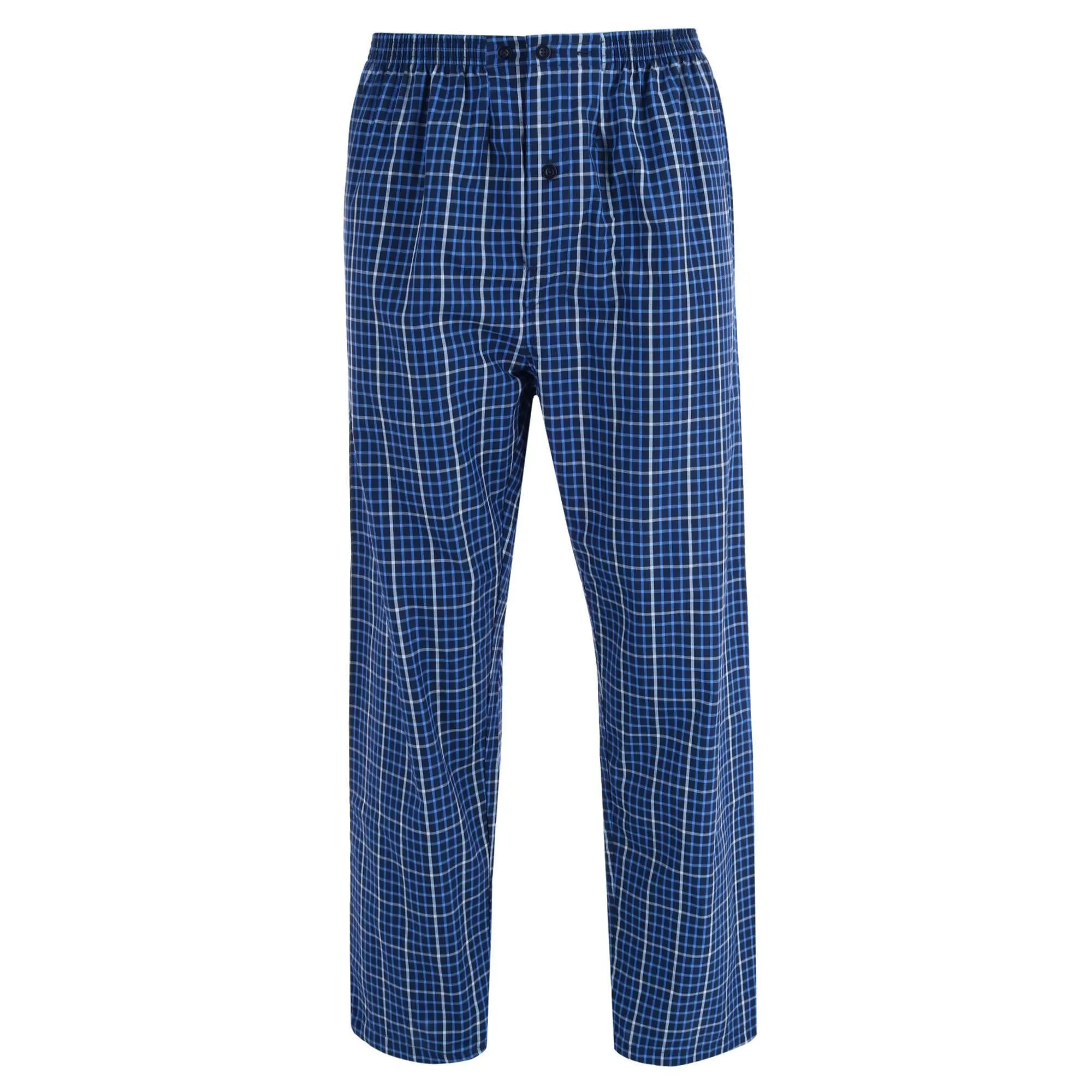 Pyjama Homme Grande Taille en Popeline à Manches Longues