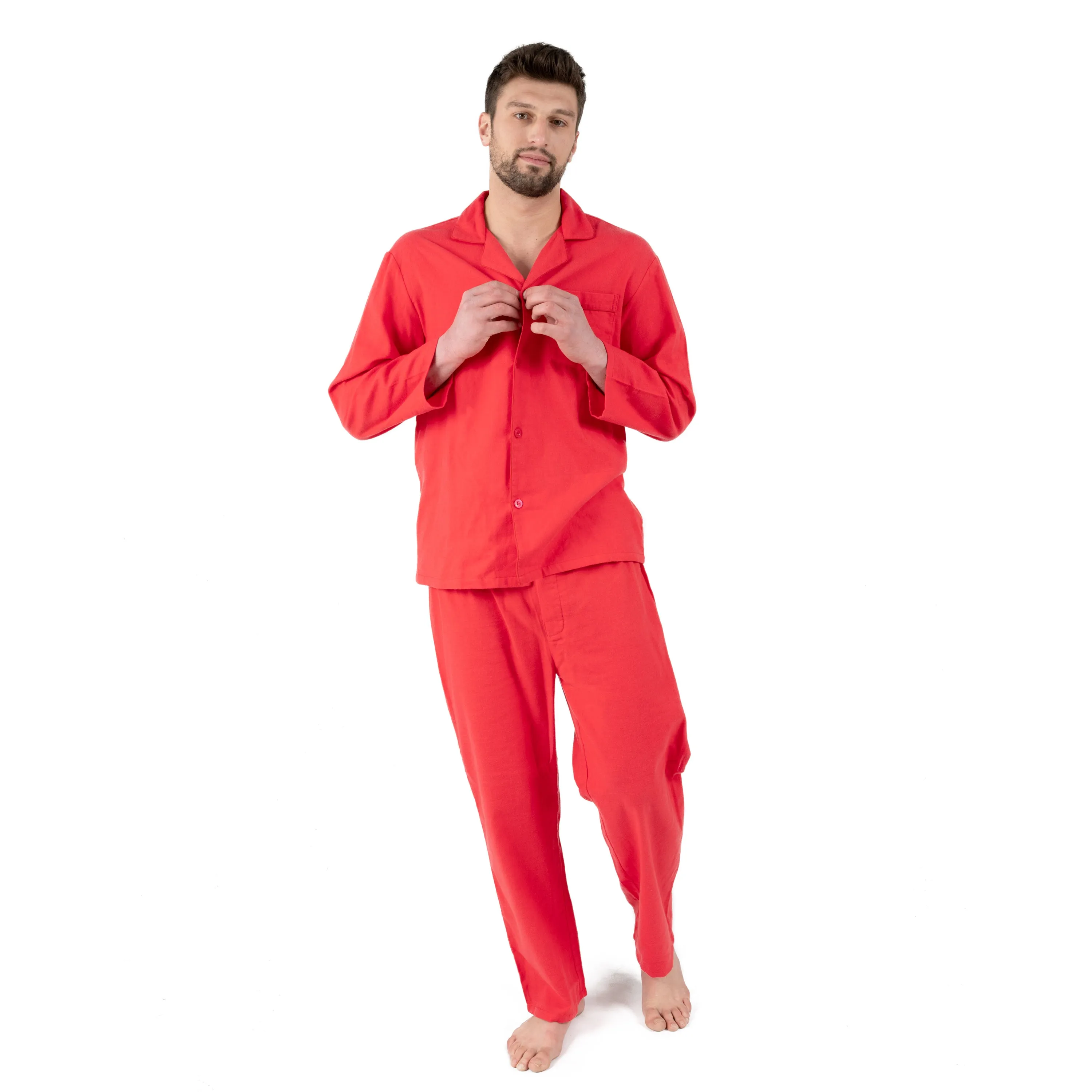 Pyjama en flanelle deux pièces pour homme