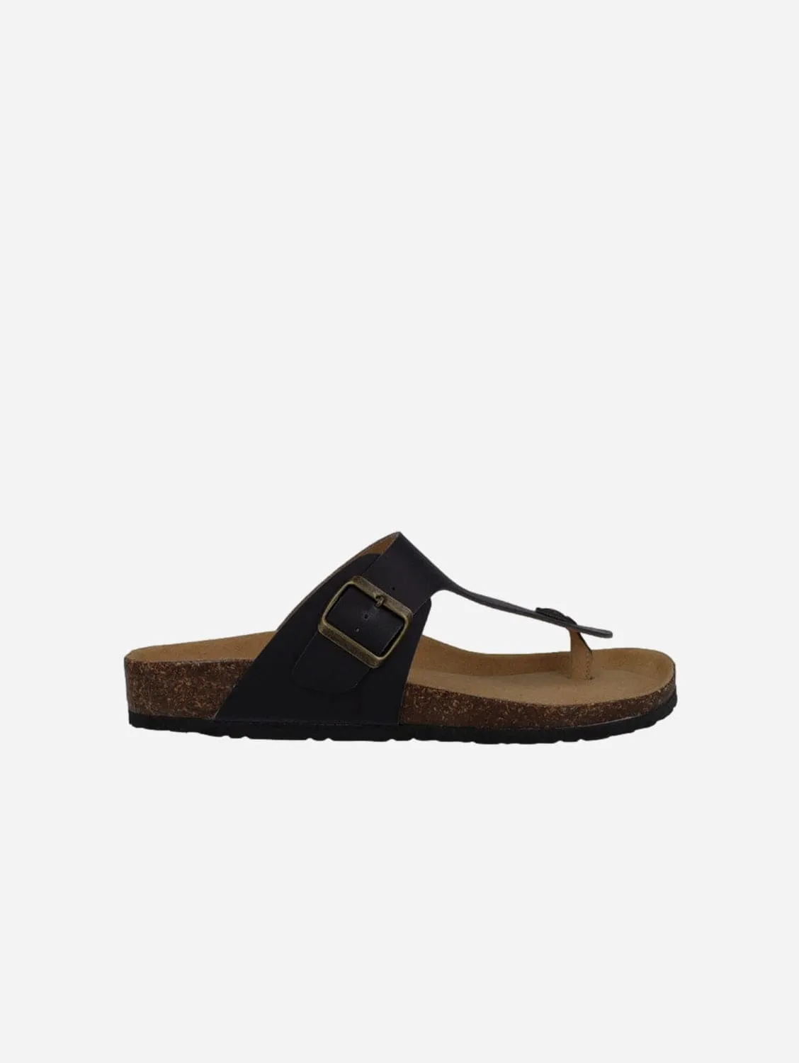 Sandales Vegan en Cuir de Maïs pour Hommes Michelangelo | Noir