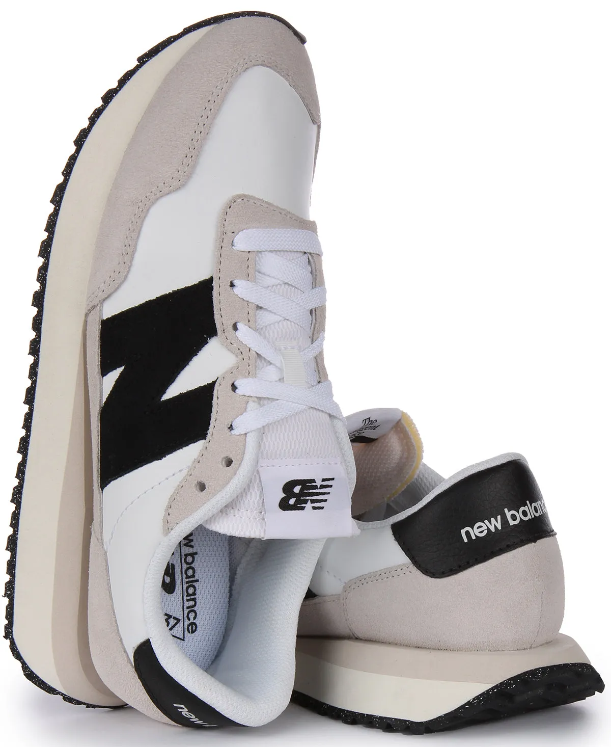 New Balance MS 237 SF en Blanc Noir Pour Femme Chaussures New Balance