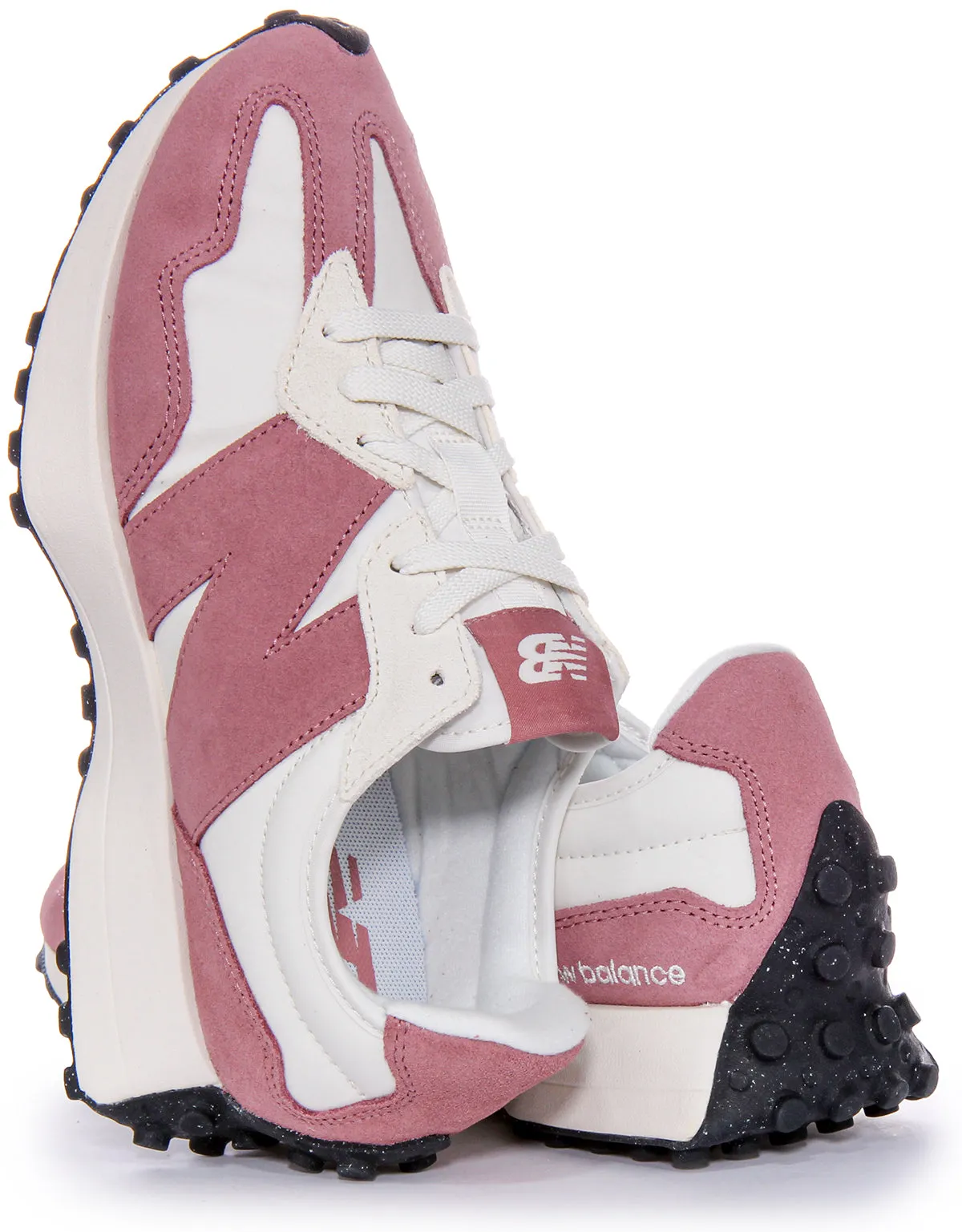 New Balance WS 327 MB en blanc et violet pour chaussures femmes New Balance