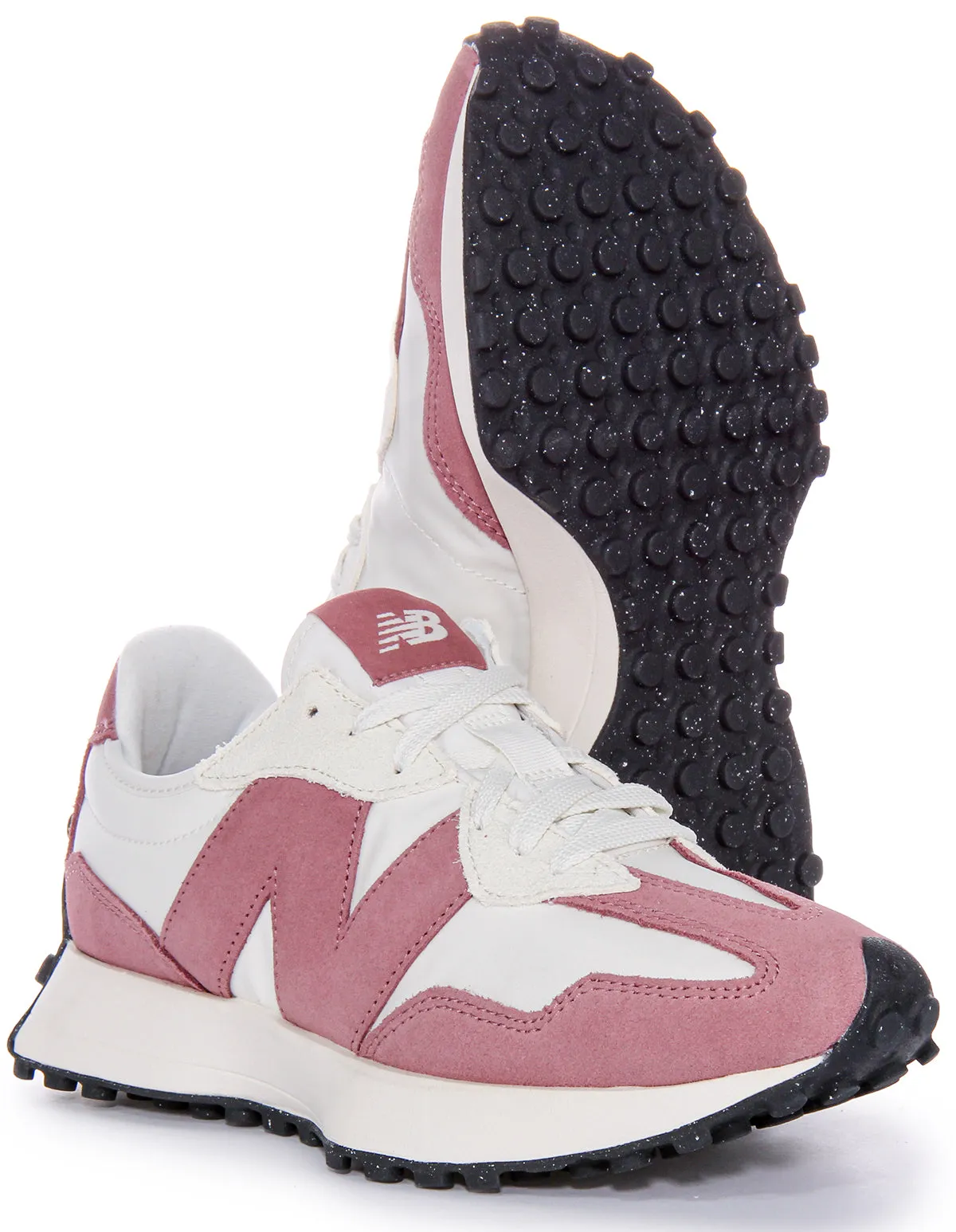 New Balance WS 327 MB en blanc et violet pour chaussures femmes New Balance