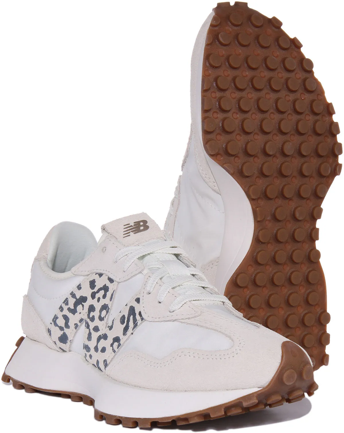 New Balance WS 327 PJ en Léopard Blanc Pour Femme Chaussures New Balance