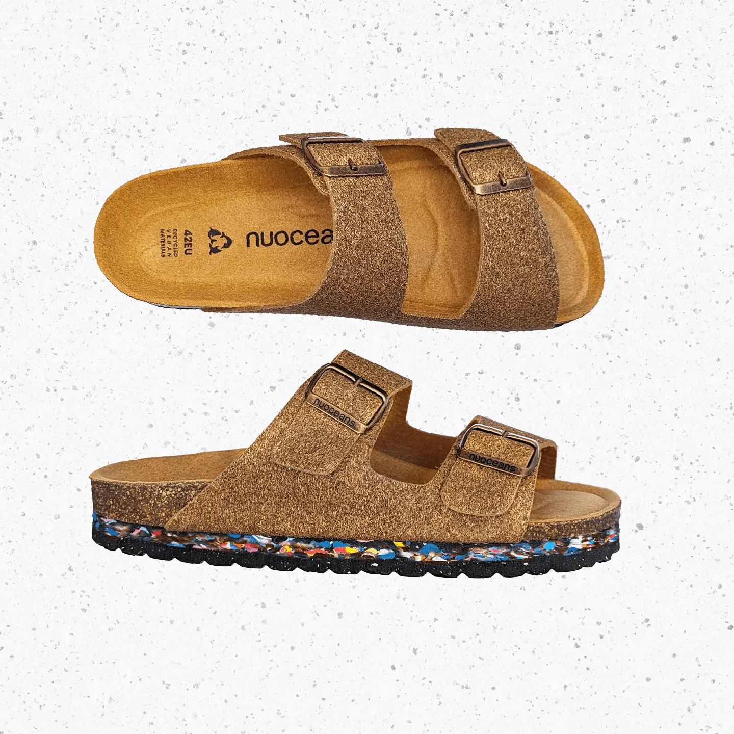 Sandales Nuo à Fibre de Palmier & Liège avec Boucle | Coco