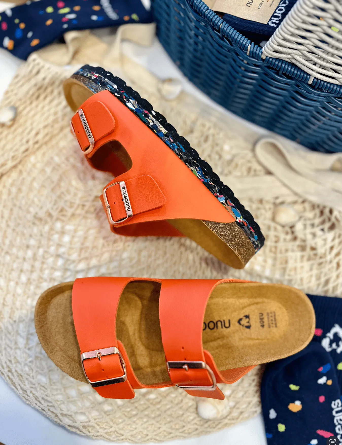 Nuo Sandales à bride recyclées en tongs et liège | Tropic