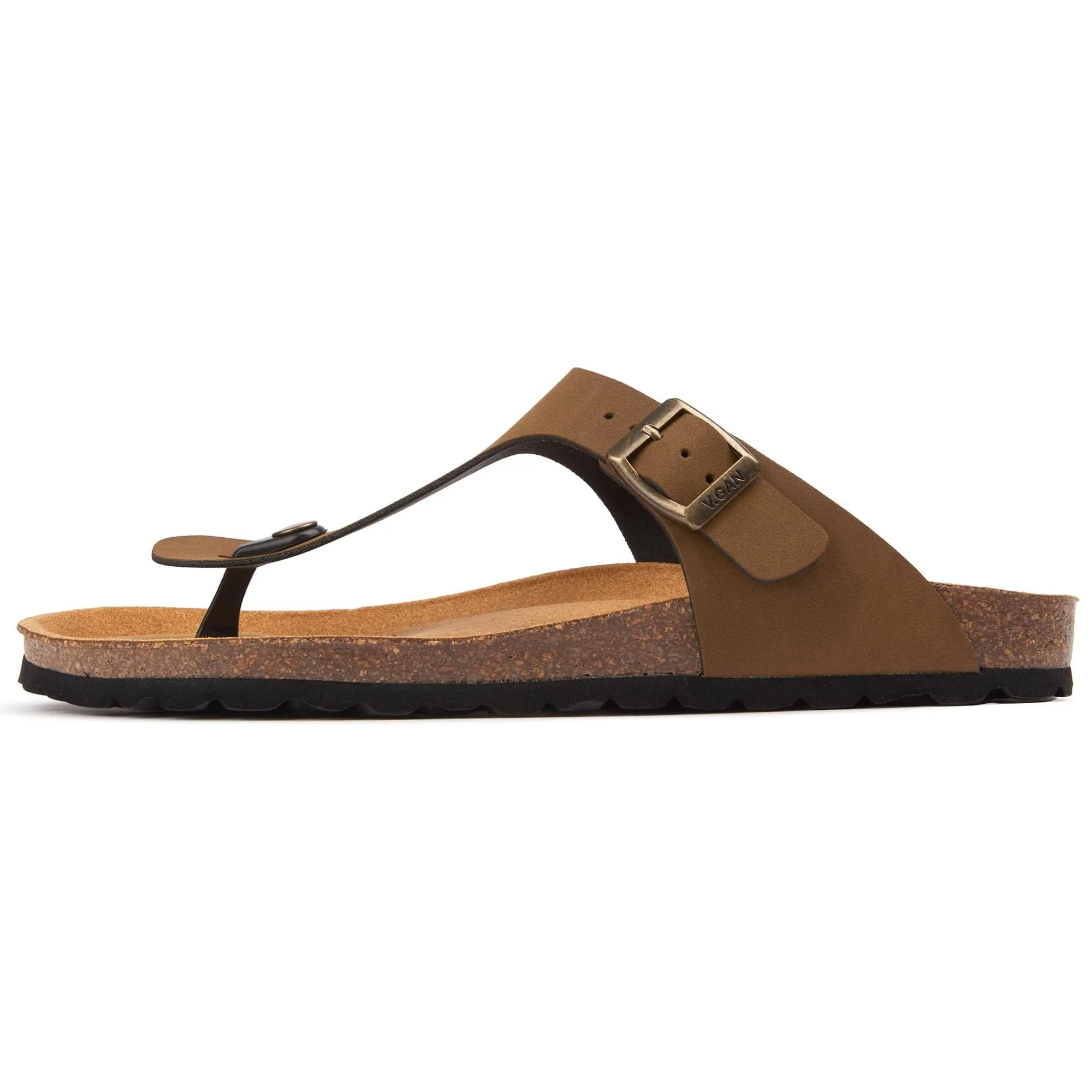 Sandales confortables pour hommes Pea à semelle végétalienne | Marron