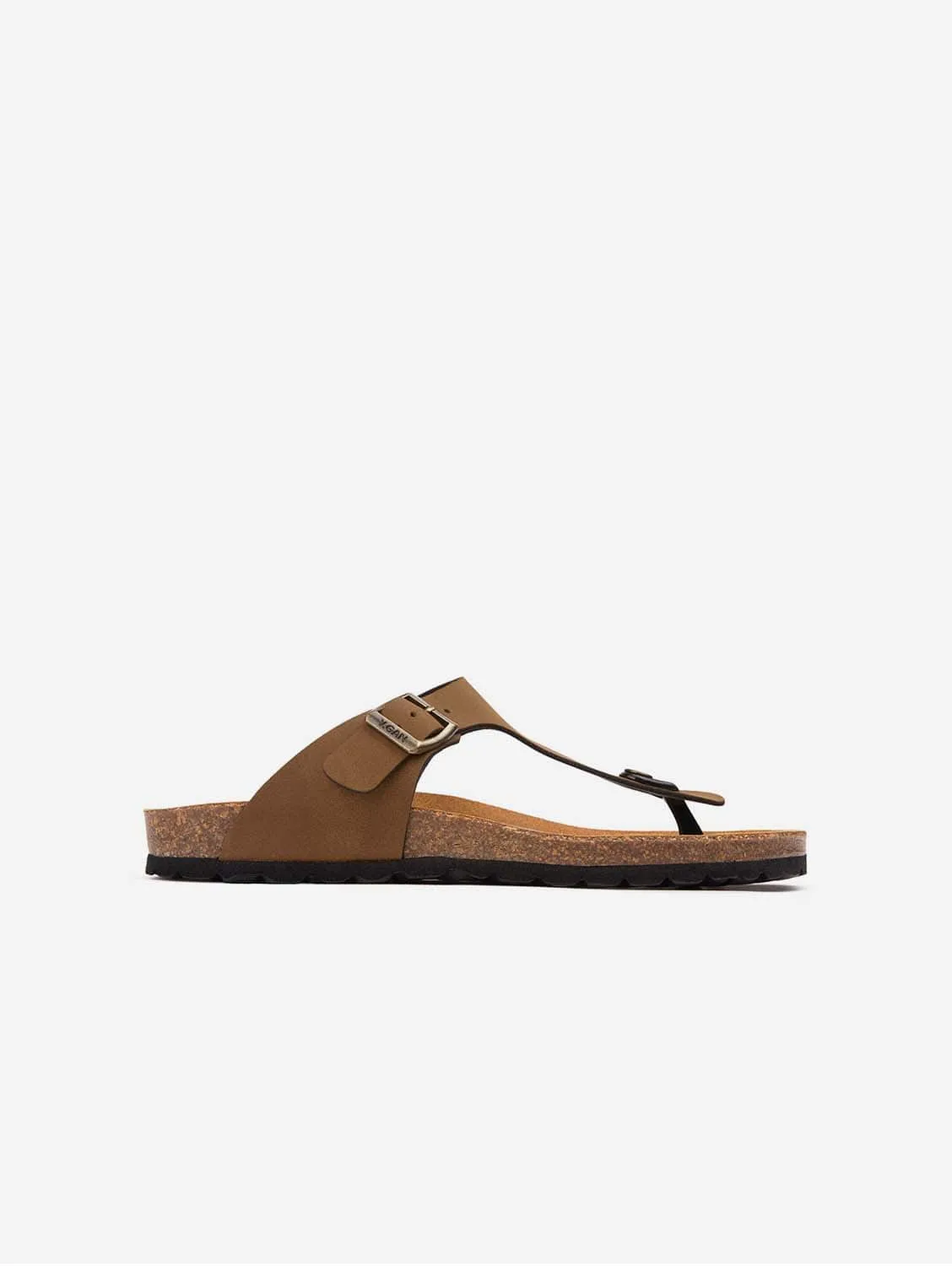 Sandales confortables pour hommes Pea à semelle végétalienne | Marron