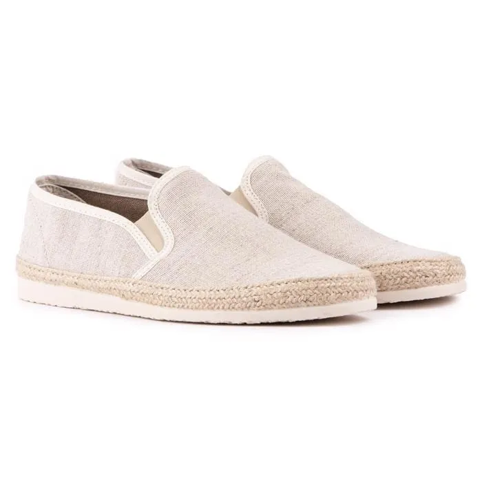 Espadrilles en coton recyclé pour hommes Pecan | Neutre