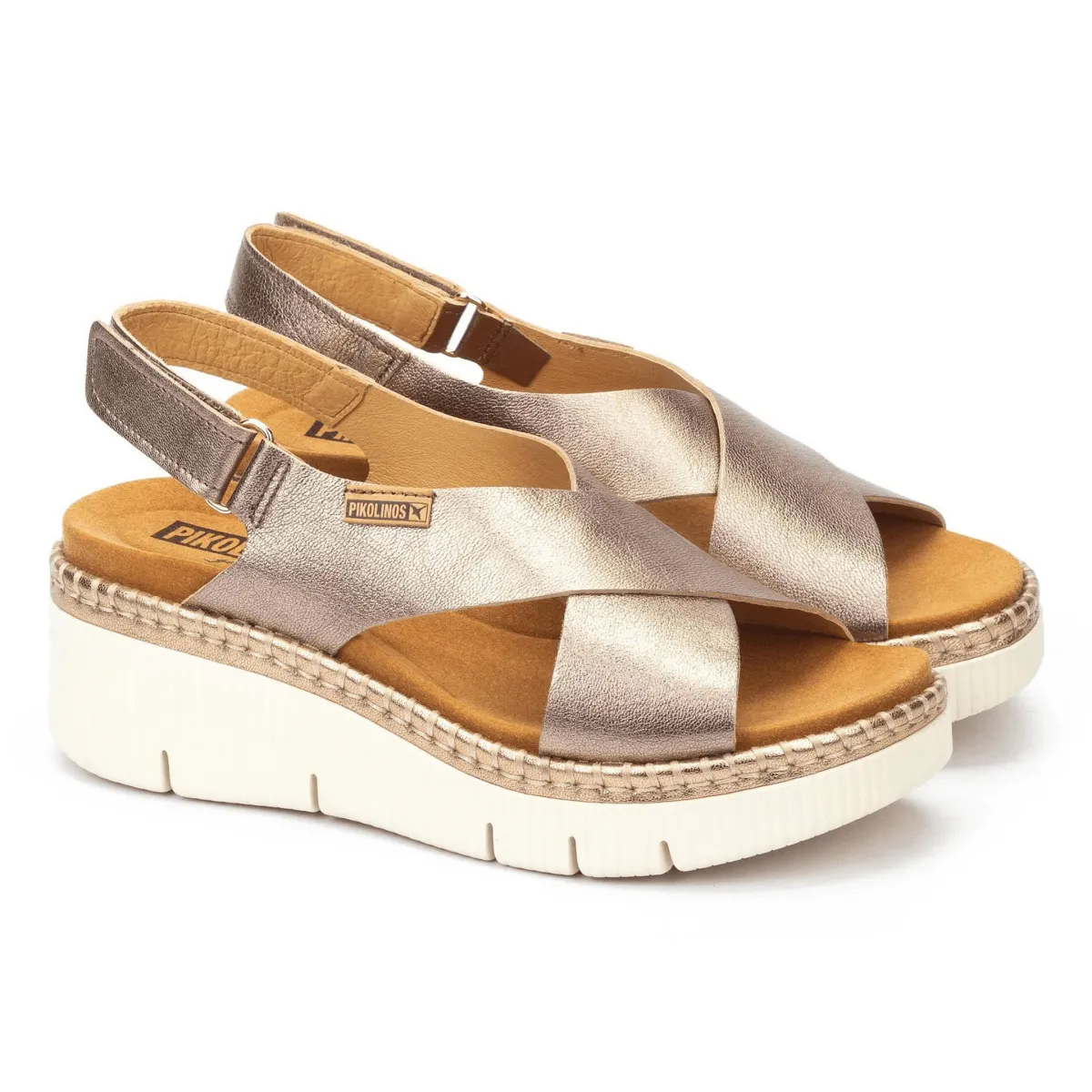 Pikolinos Femme Gomera Stone Cuir Métallisé