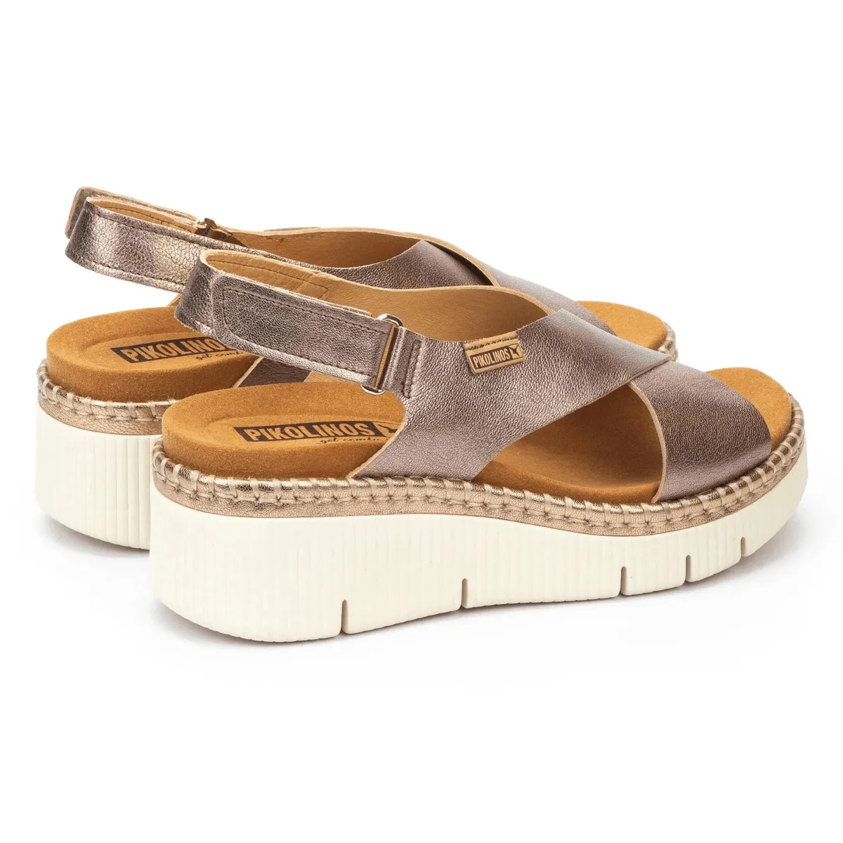 Pikolinos Femme Gomera Stone Cuir Métallisé
