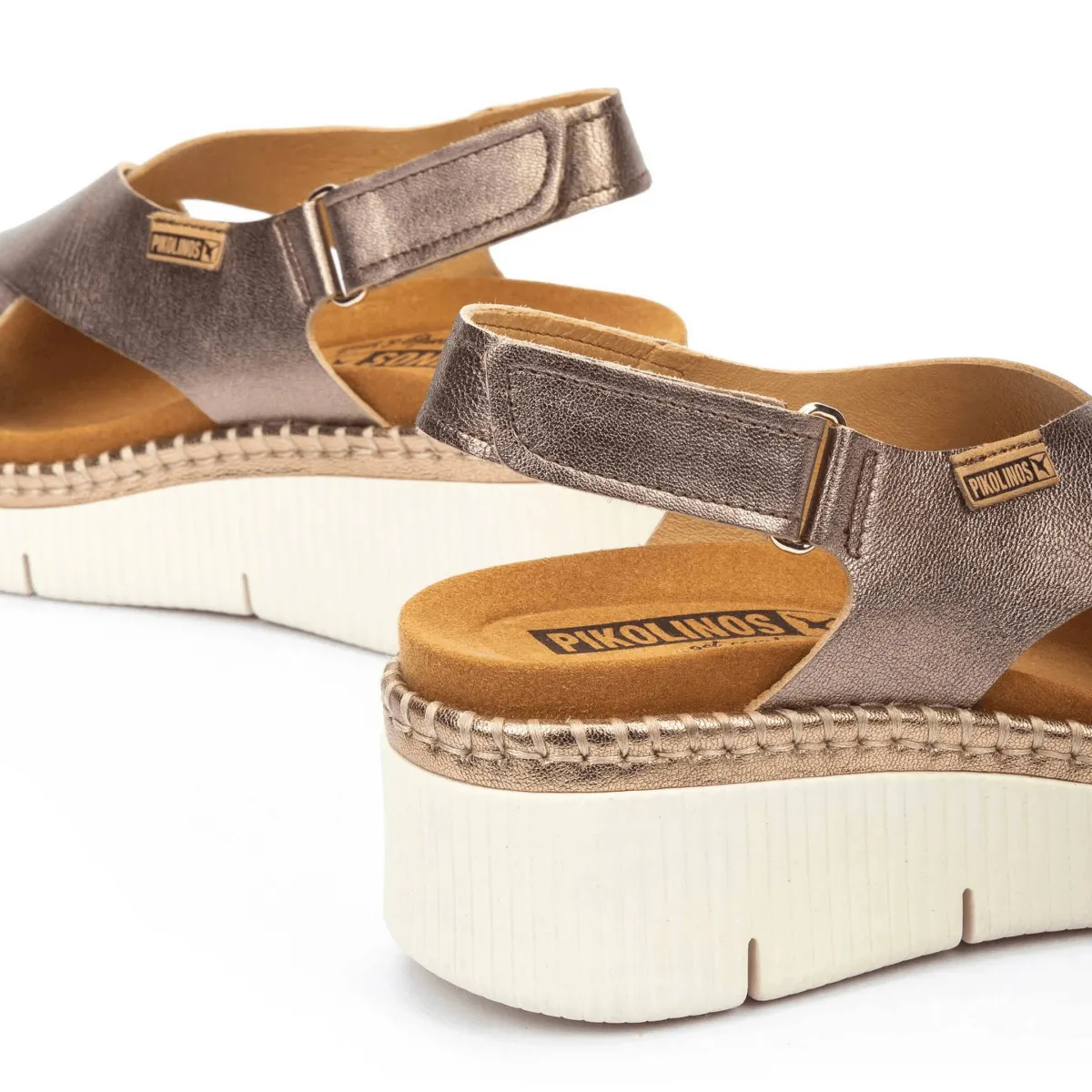 Pikolinos Femme Gomera Stone Cuir Métallisé