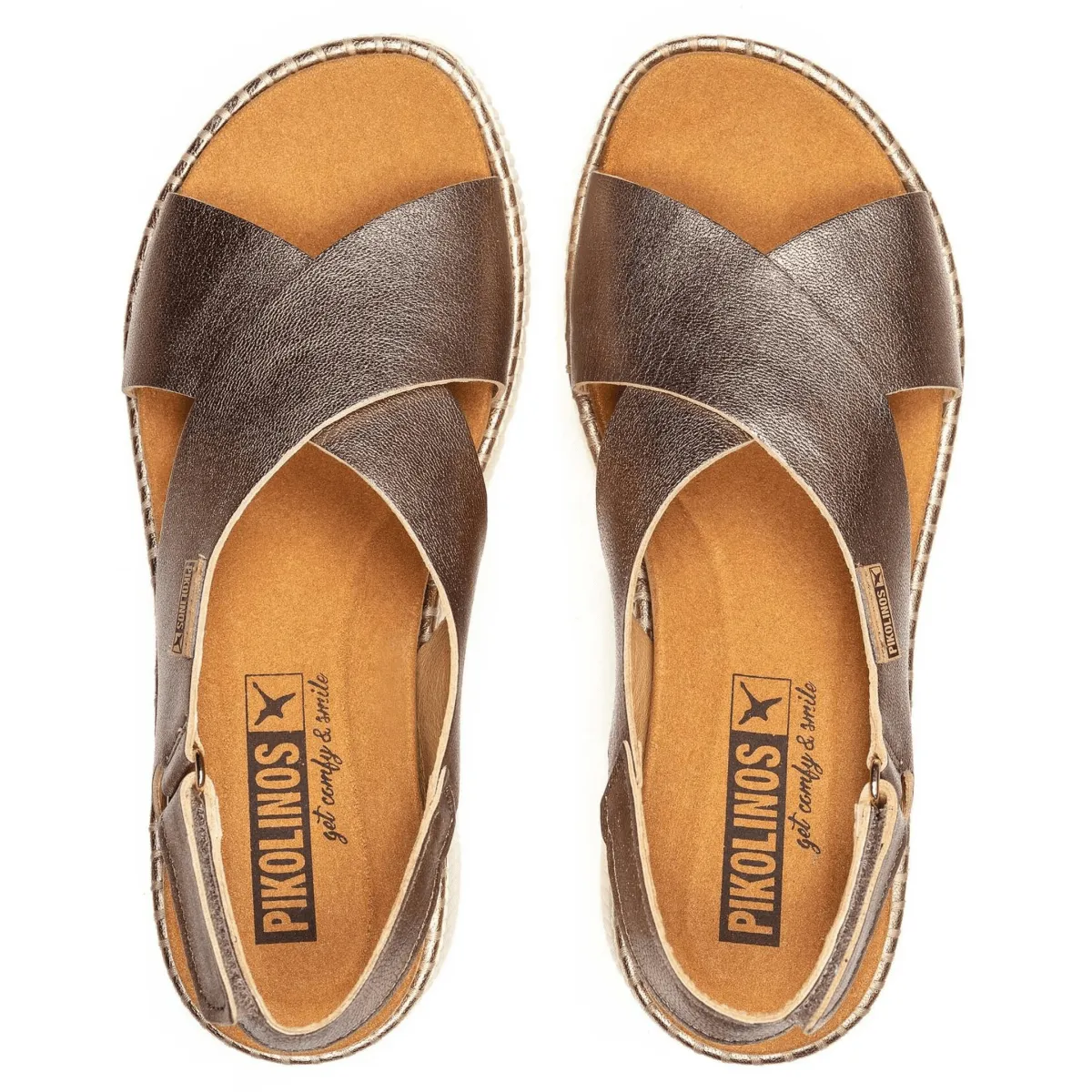Pikolinos Femme Gomera Stone Cuir Métallisé