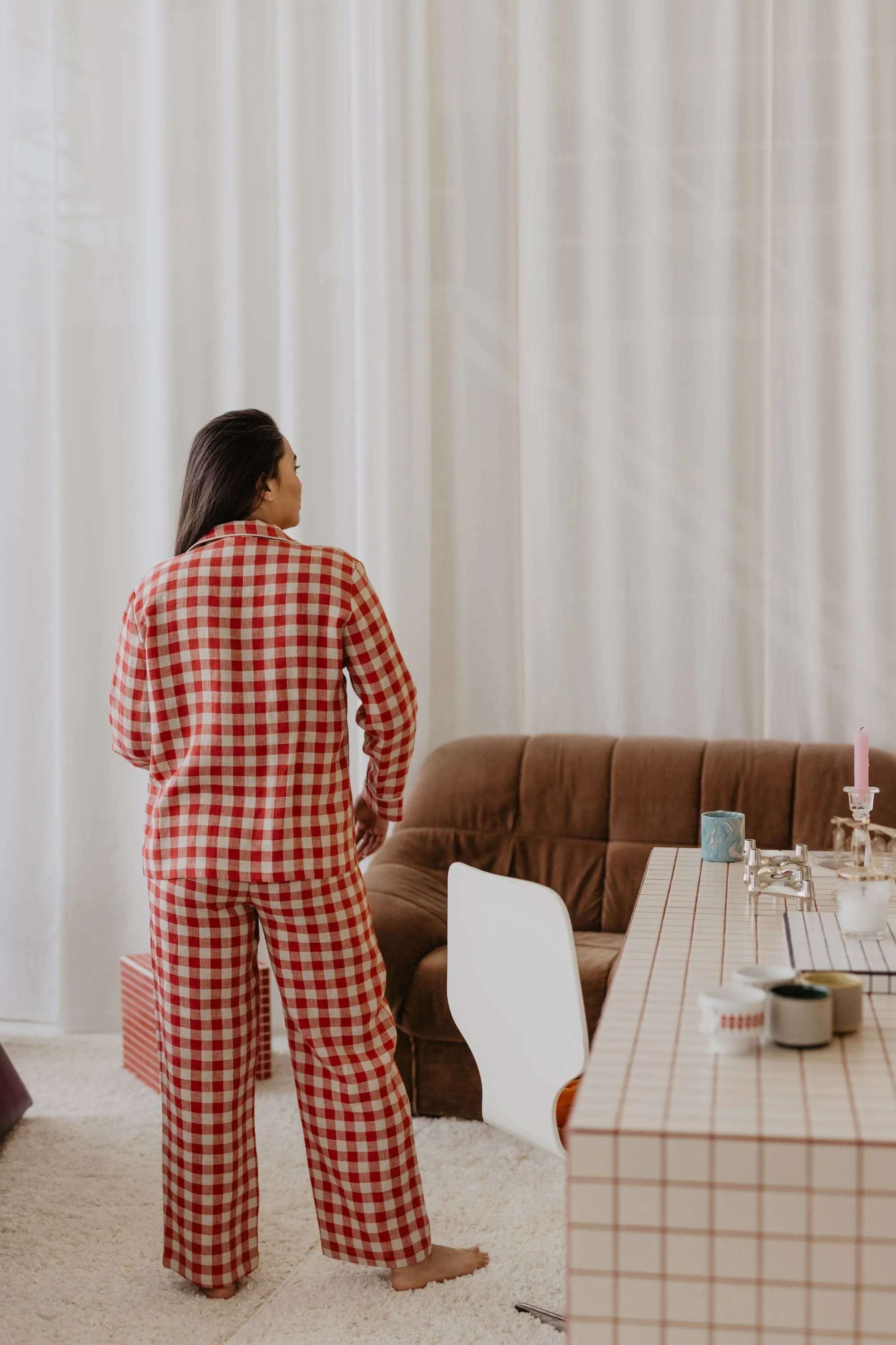 Ensemble de pyjama en lin pour femmes Pilantis | Plusieurs couleurs