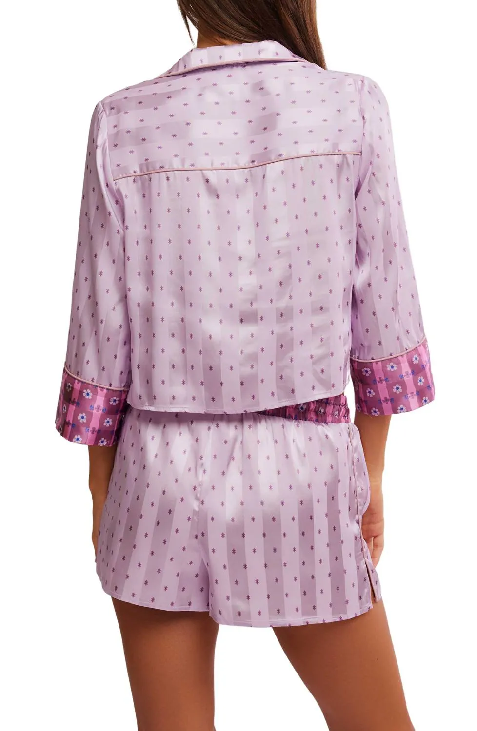 Ensemble Pyjama Pillow Talk en Combinaison Lilas