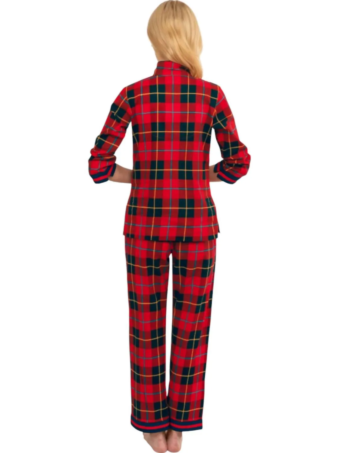Ensemble de pyjama Plaidly Cooper en rouge/multicolore