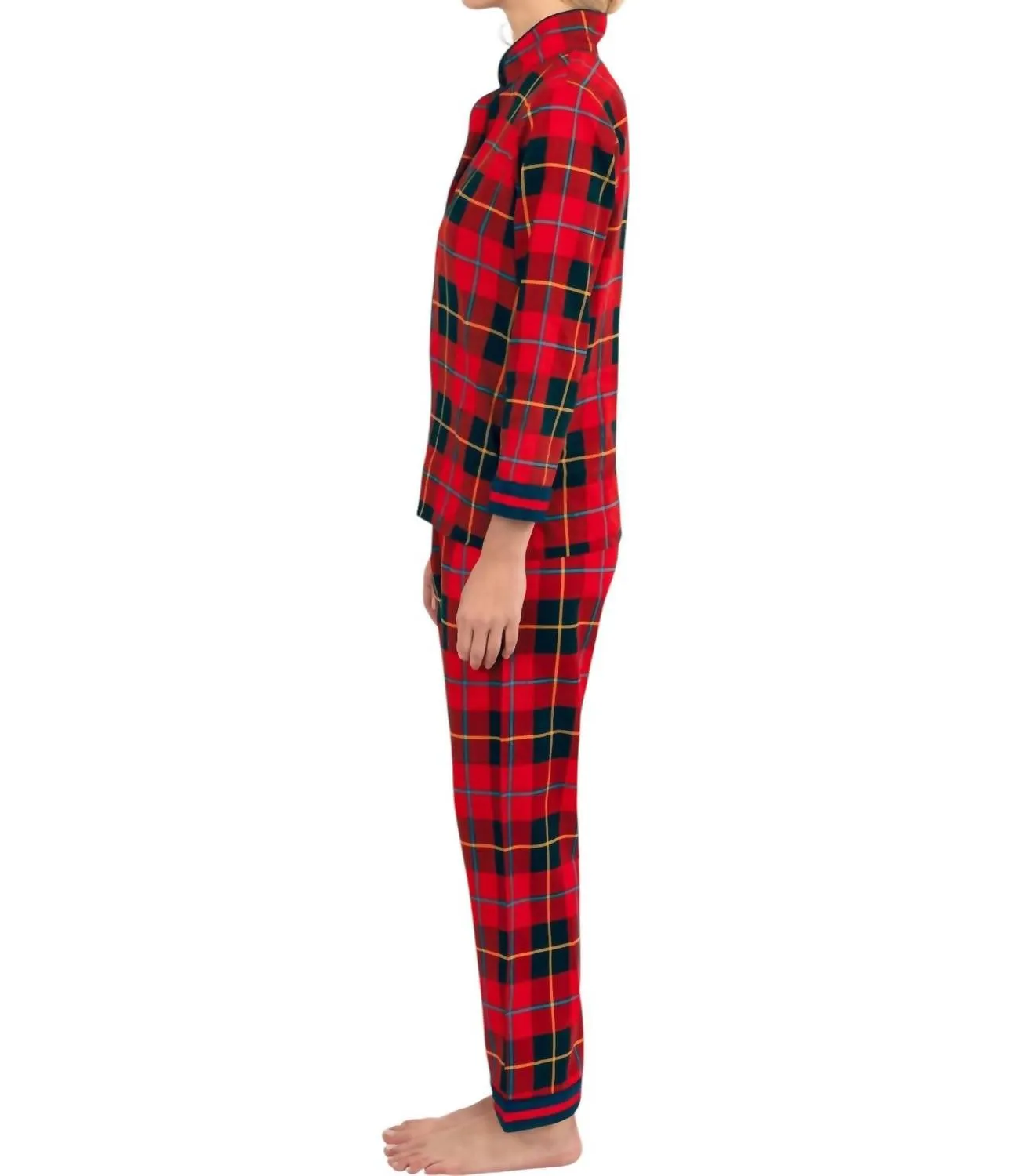 Ensemble de pyjama Plaidly Cooper en rouge/multicolore