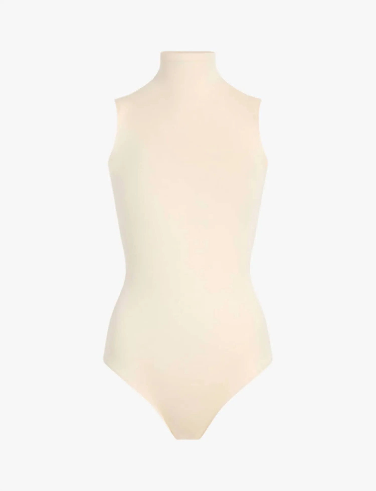 Prima Ballet Body sans manches col montant en ivoire