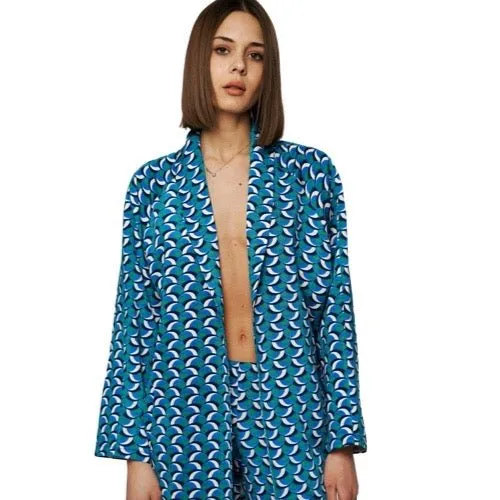 BLAZER OUVERT IMPRIMÉ AVANT