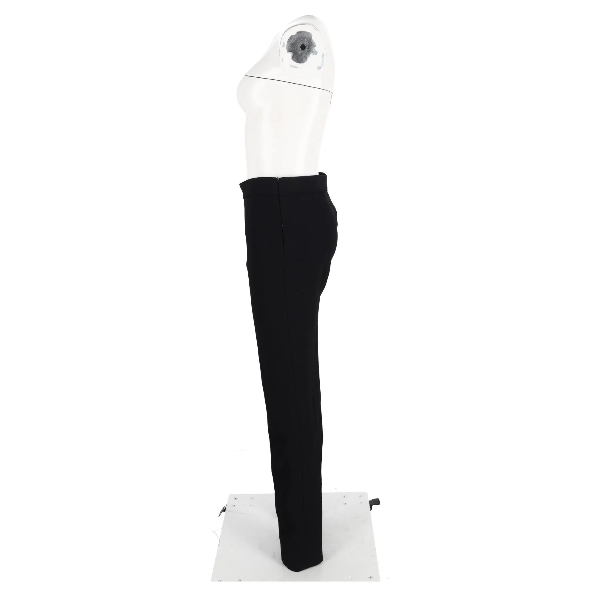 Pantalon slim taille haute Proenza Schouler en laine noire