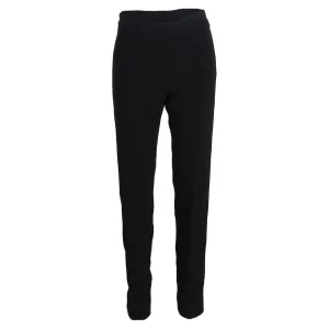 Proenza Schouler High-Waisted Slim-Leg Trousers in Black Wool