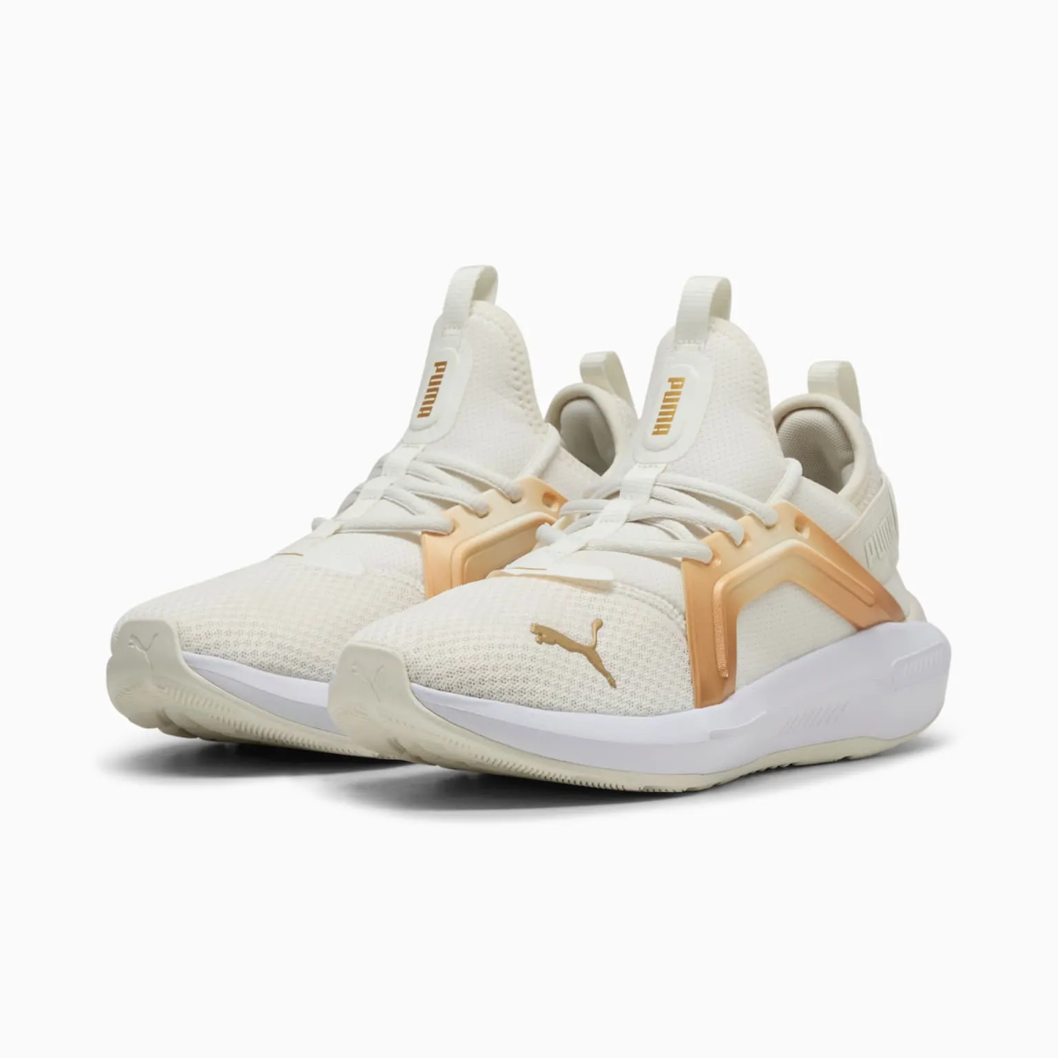 PUMA CHAUSSURES DE COURSE ENZO BLANC/OR POUR FEMME
