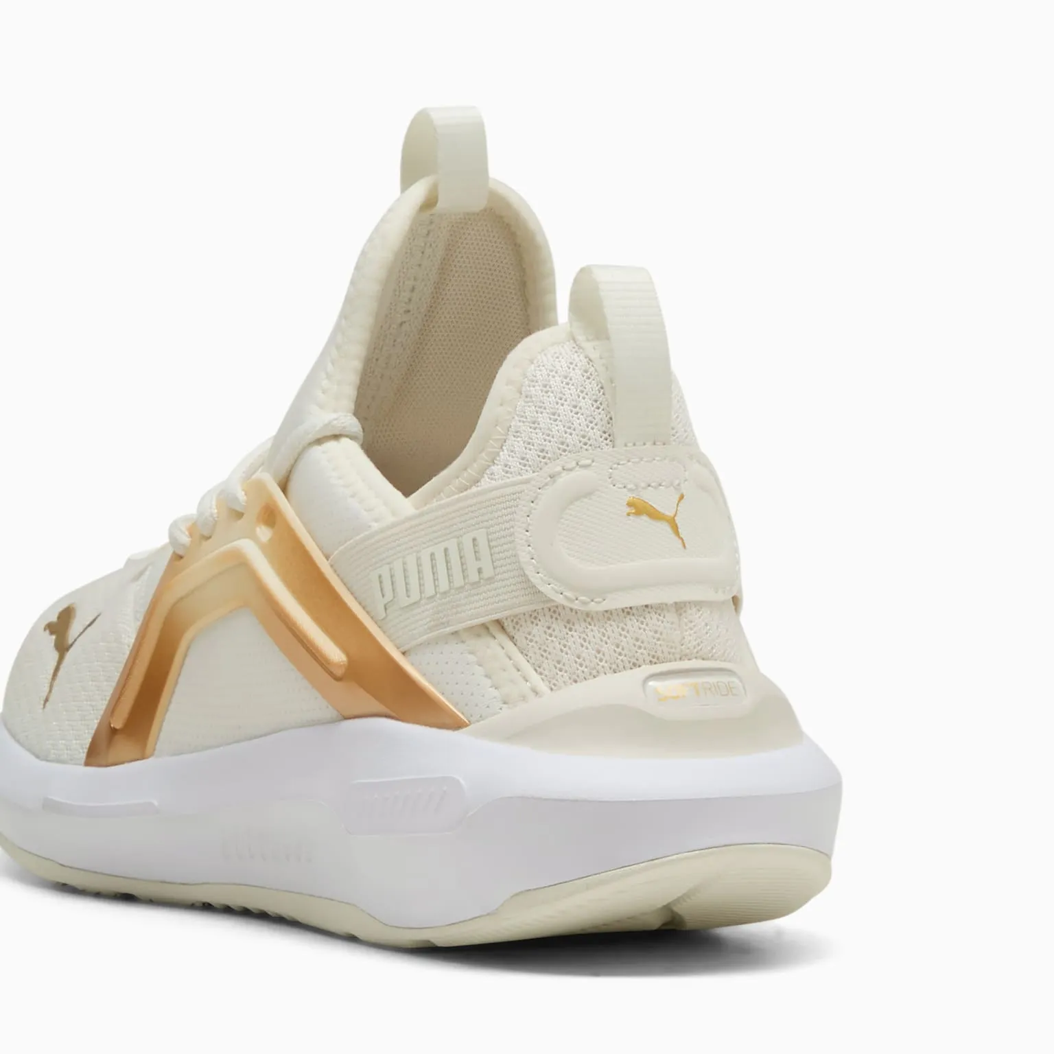 PUMA CHAUSSURES DE COURSE ENZO BLANC/OR POUR FEMME