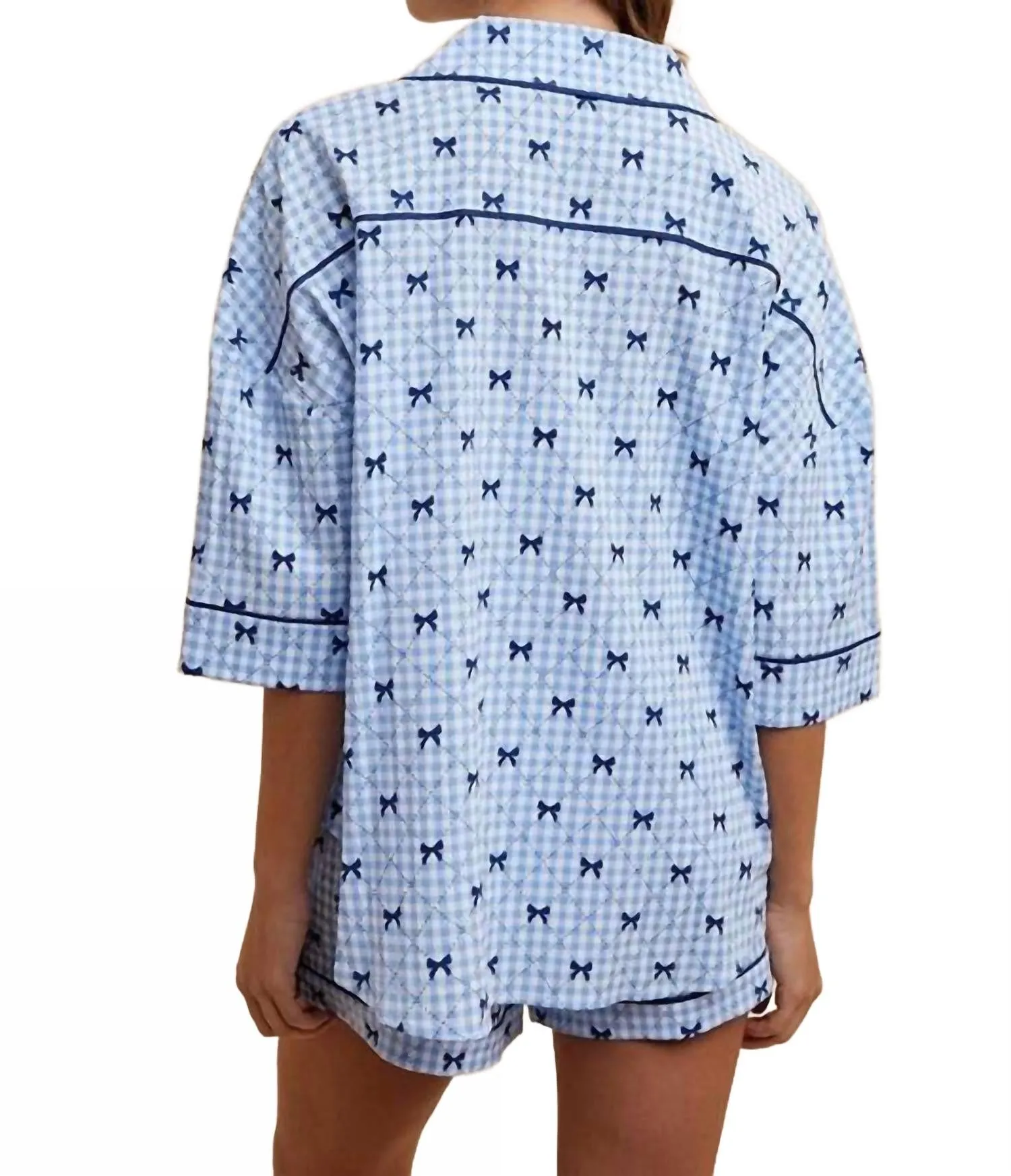 Pyjama de jour de pluie en bleu