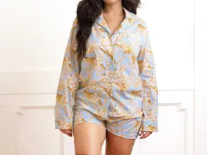 Rose Leopard Pajamas In Gold