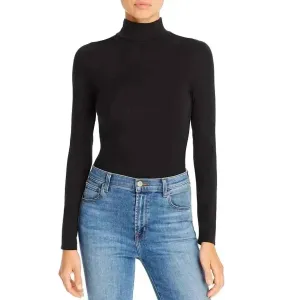 Ruched Turtle Neck Bodysuit In Black