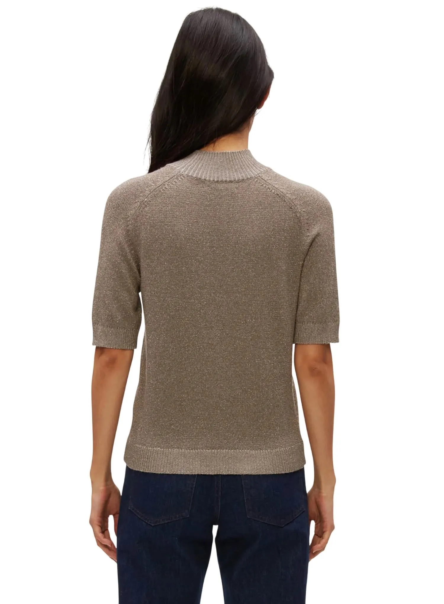 Pull métallique Sabel en couleur pewter