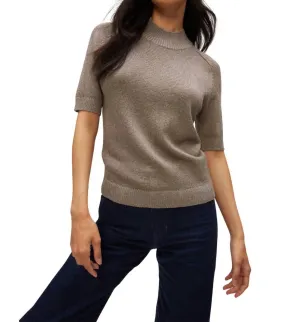 Sabel Metallic Sweater In Pewter