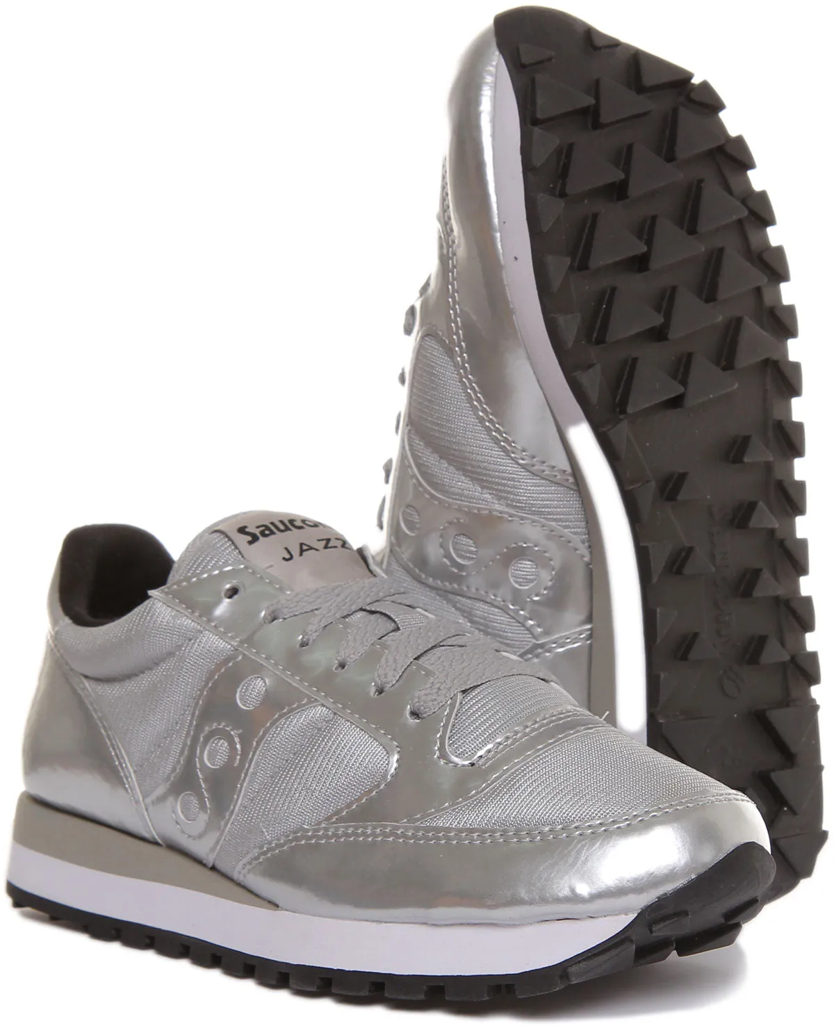 Saucony Jazz Original En Argent Pour Femmes Chaussures Saucony