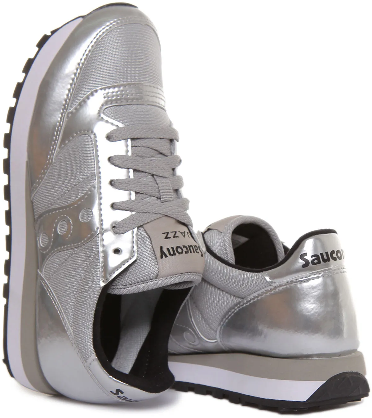 Saucony Jazz Original En Argent Pour Femmes Chaussures Saucony