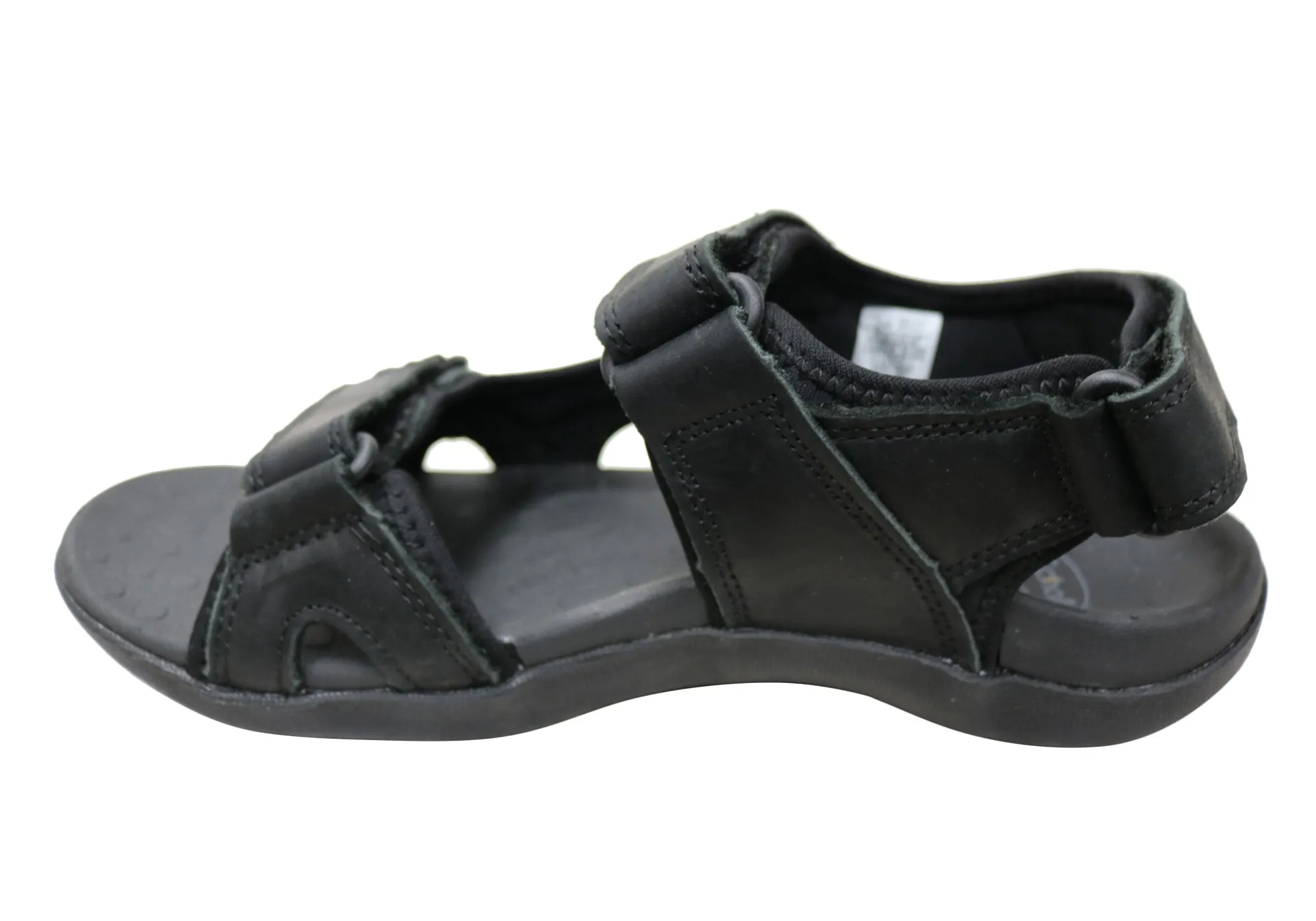 Sandales en cuir confortables et soutenues pour hommes Scholl Orthaheel Brody - Chaussures Scholl Orthaheel