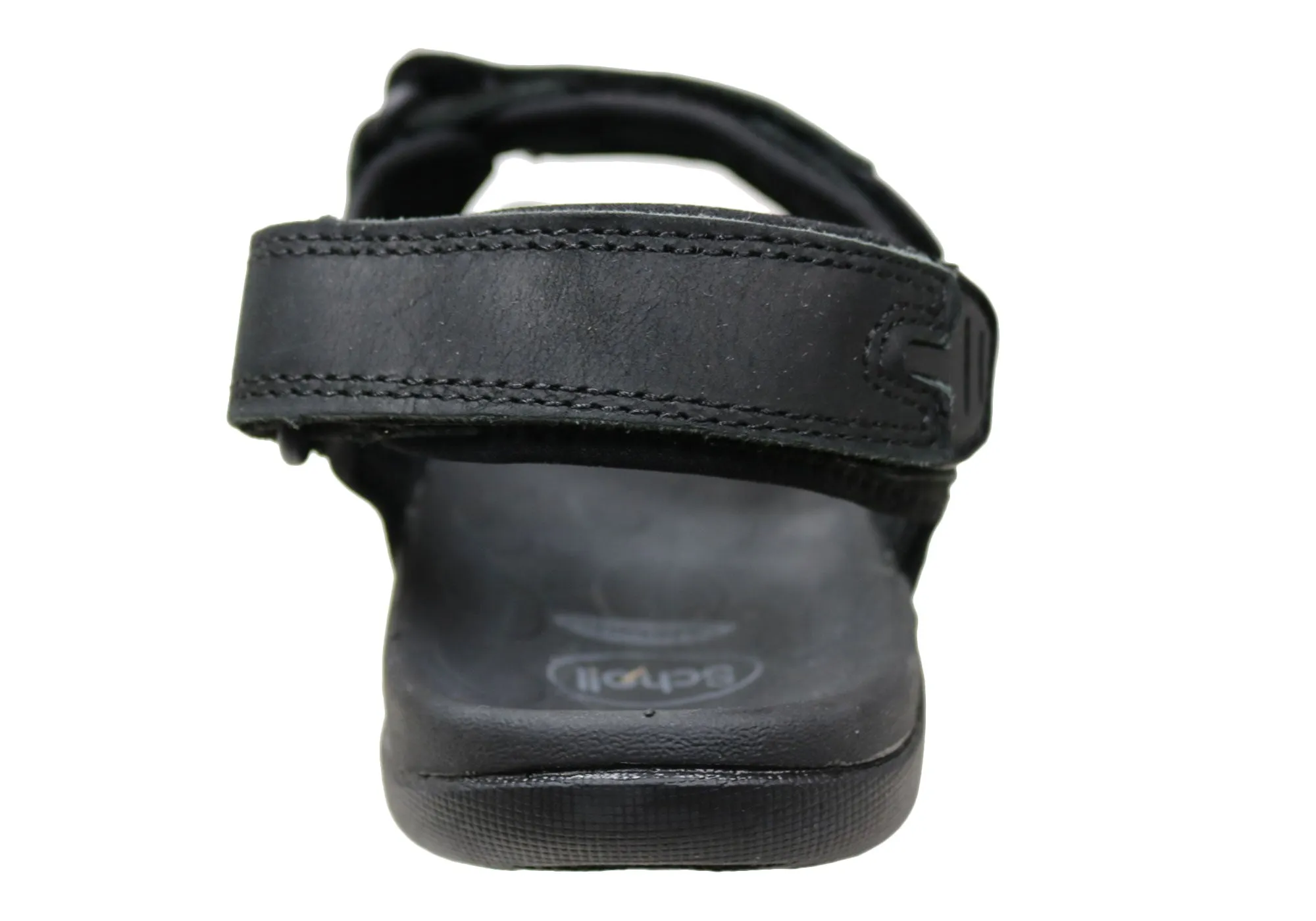 Sandales en cuir confortables et soutenues pour hommes Scholl Orthaheel Brody - Chaussures Scholl Orthaheel