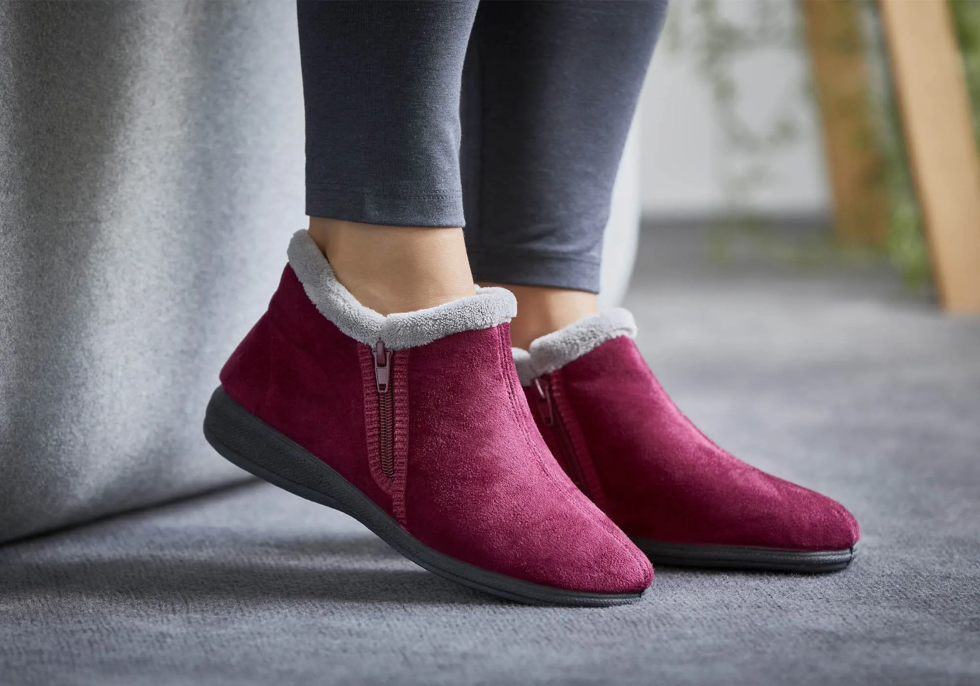 Chaussons d'intérieur confortables et soutenus pour femmes Scholl Orthaheel Dahlia - Chaussures Scholl Orthaheel