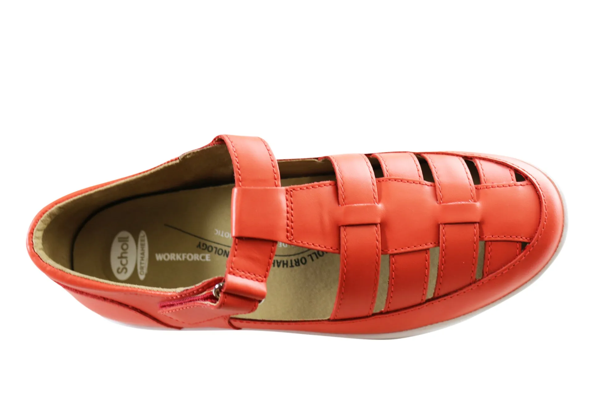 Chaussures en cuir confortables et soutenues pour femmes Scholl Orthaheel Razz - Chaussures Scholl Orthaheel