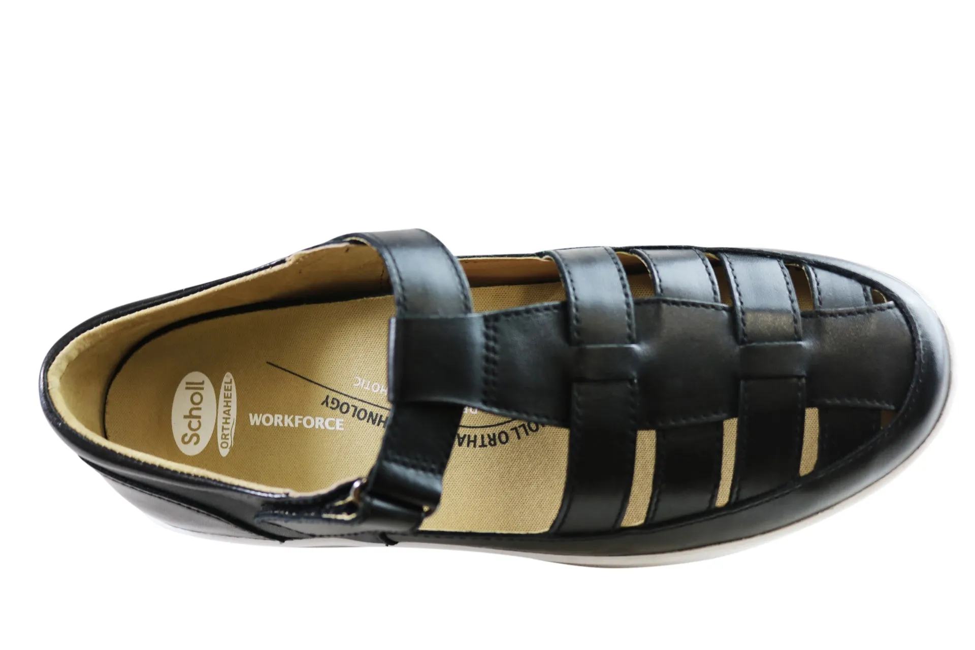 Chaussures en cuir confortables et soutenues pour femmes Scholl Orthaheel Razz - Chaussures Scholl Orthaheel