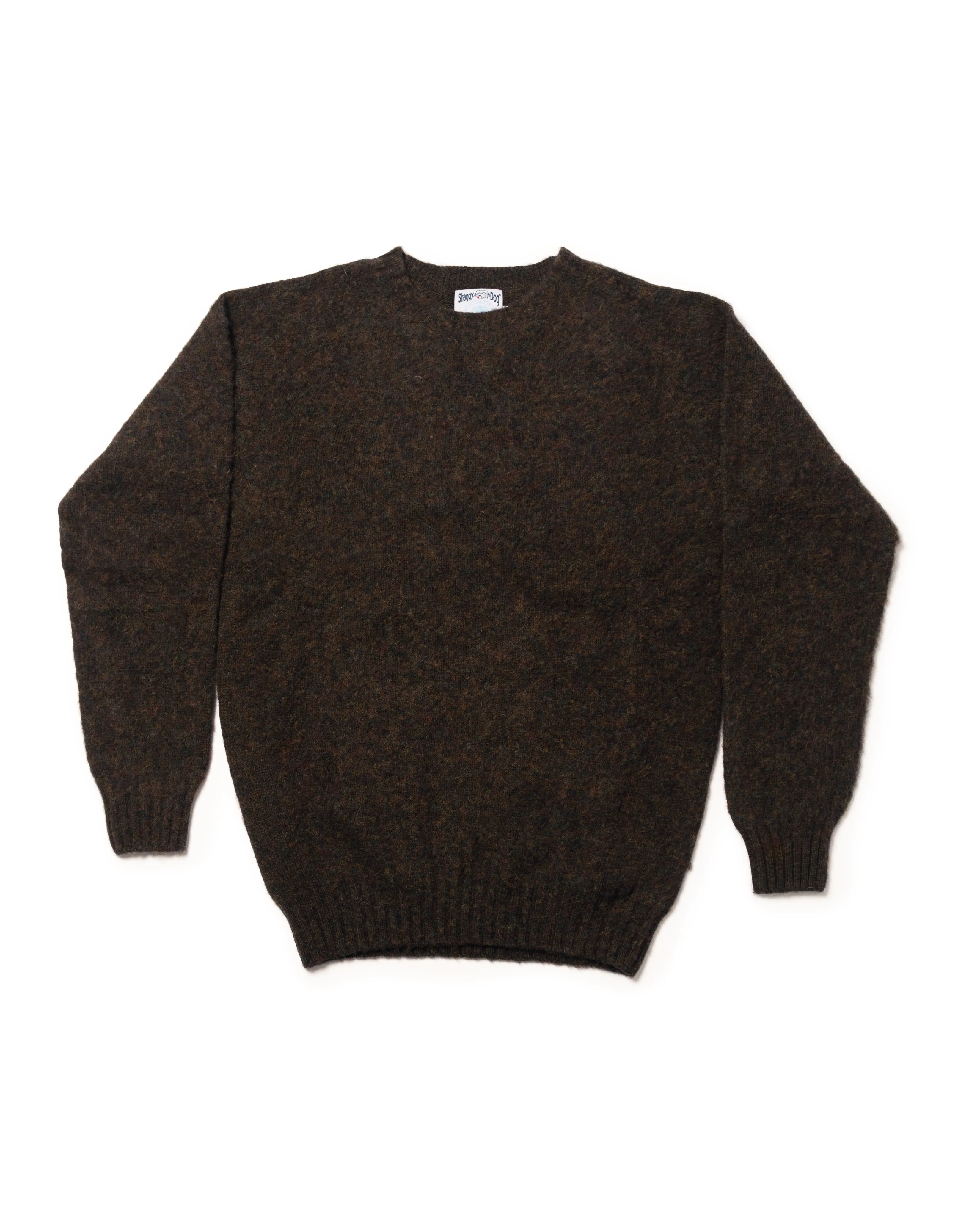 PULL SHAGGY DOG BRUN FONCÉ - CINTRÉ