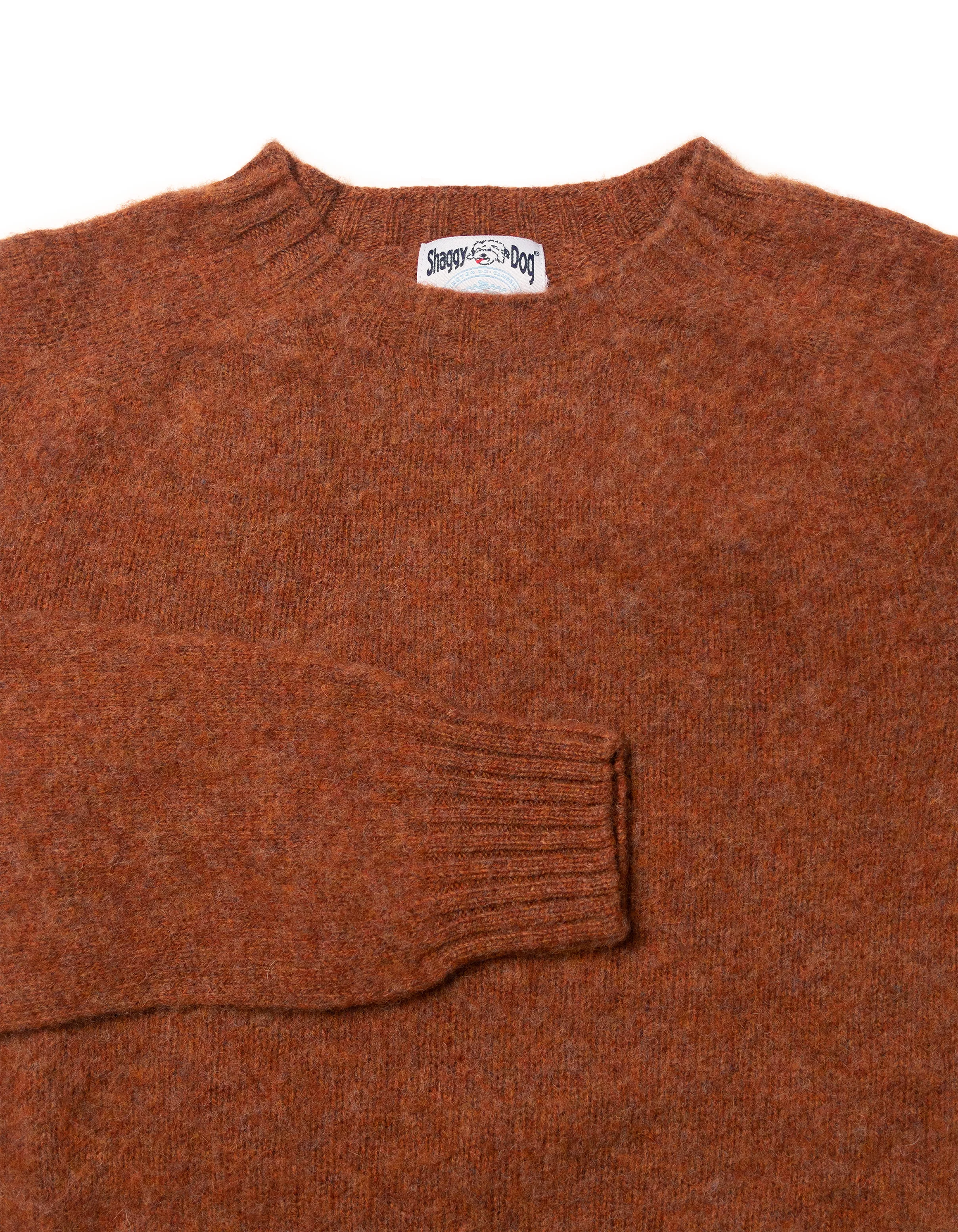 PULL SHAGGY DOG ORANGE FONCÉ - COUPE AJUSTÉE
