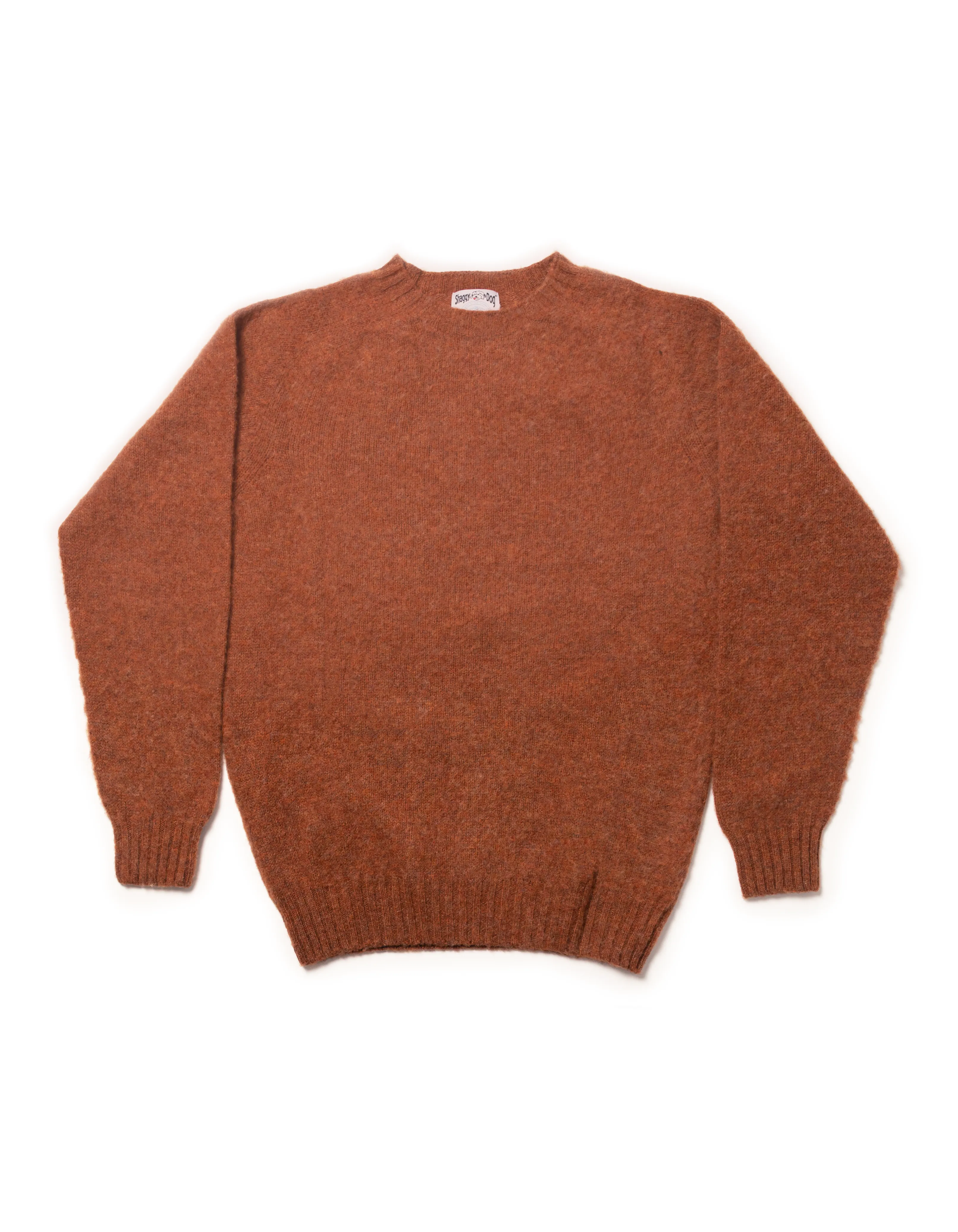 PULL SHAGGY DOG ORANGE FONCÉ - COUPE AJUSTÉE
