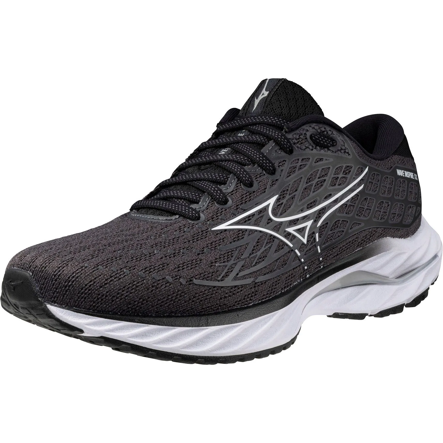 Chaussures de course Mizuno Wave Inspire 20 WIDE FIT (D) pour femmes - Noir