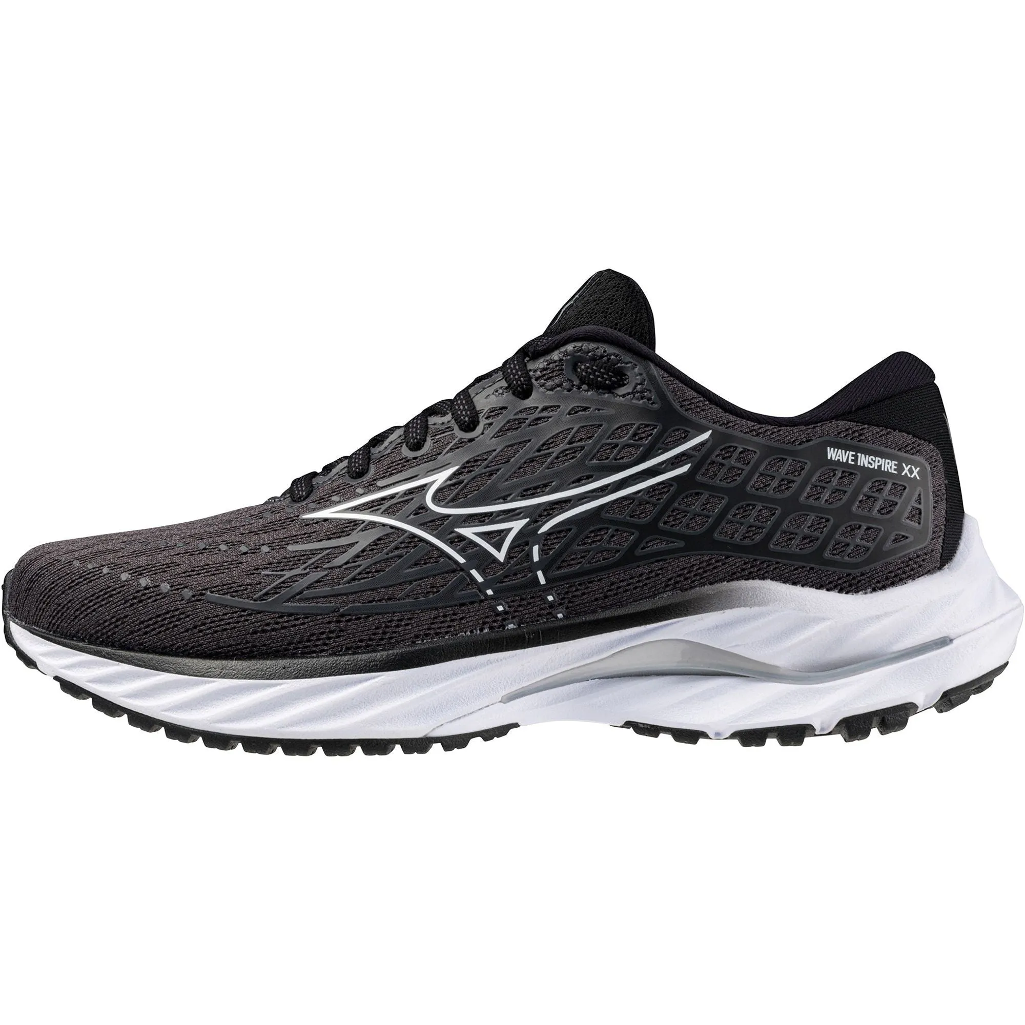 Chaussures de course Mizuno Wave Inspire 20 WIDE FIT (D) pour femmes - Noir