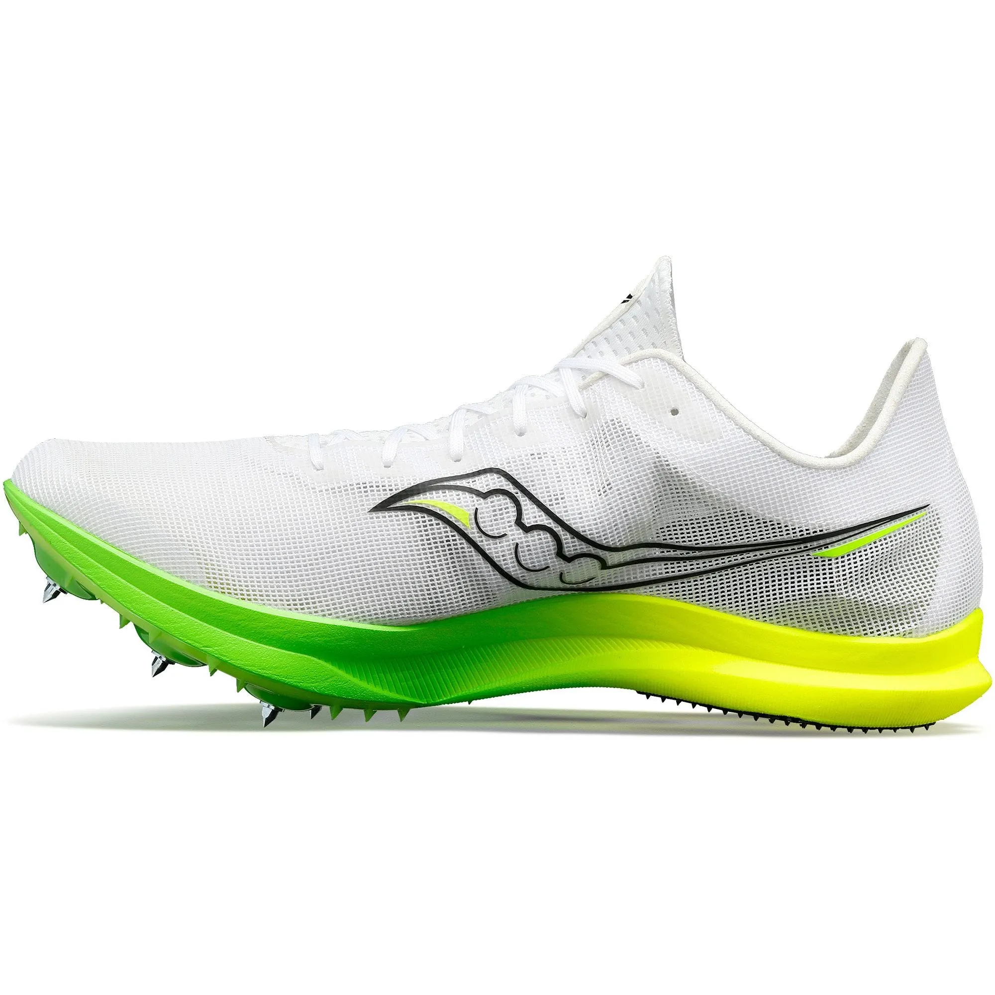Chaussures de course Saucony Endorphin Cheetah pour femmes - Blanc