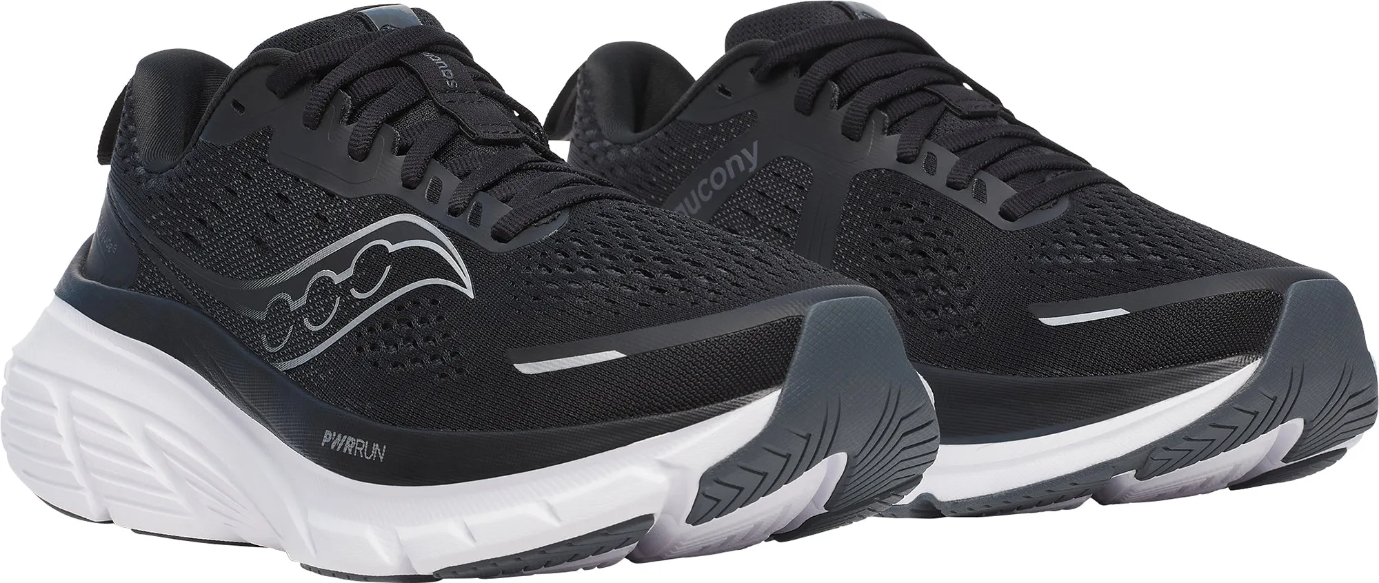 Chaussures de course Saucony Guide 18 WIDE FIT pour femmes - Noir