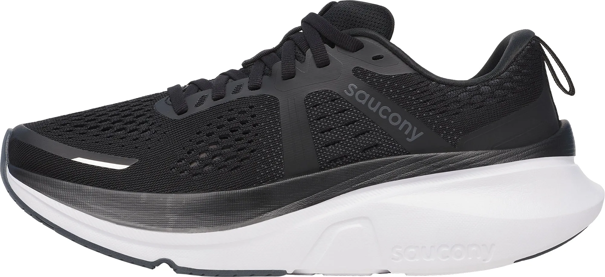 Chaussures de course Saucony Guide 18 WIDE FIT pour femmes - Noir