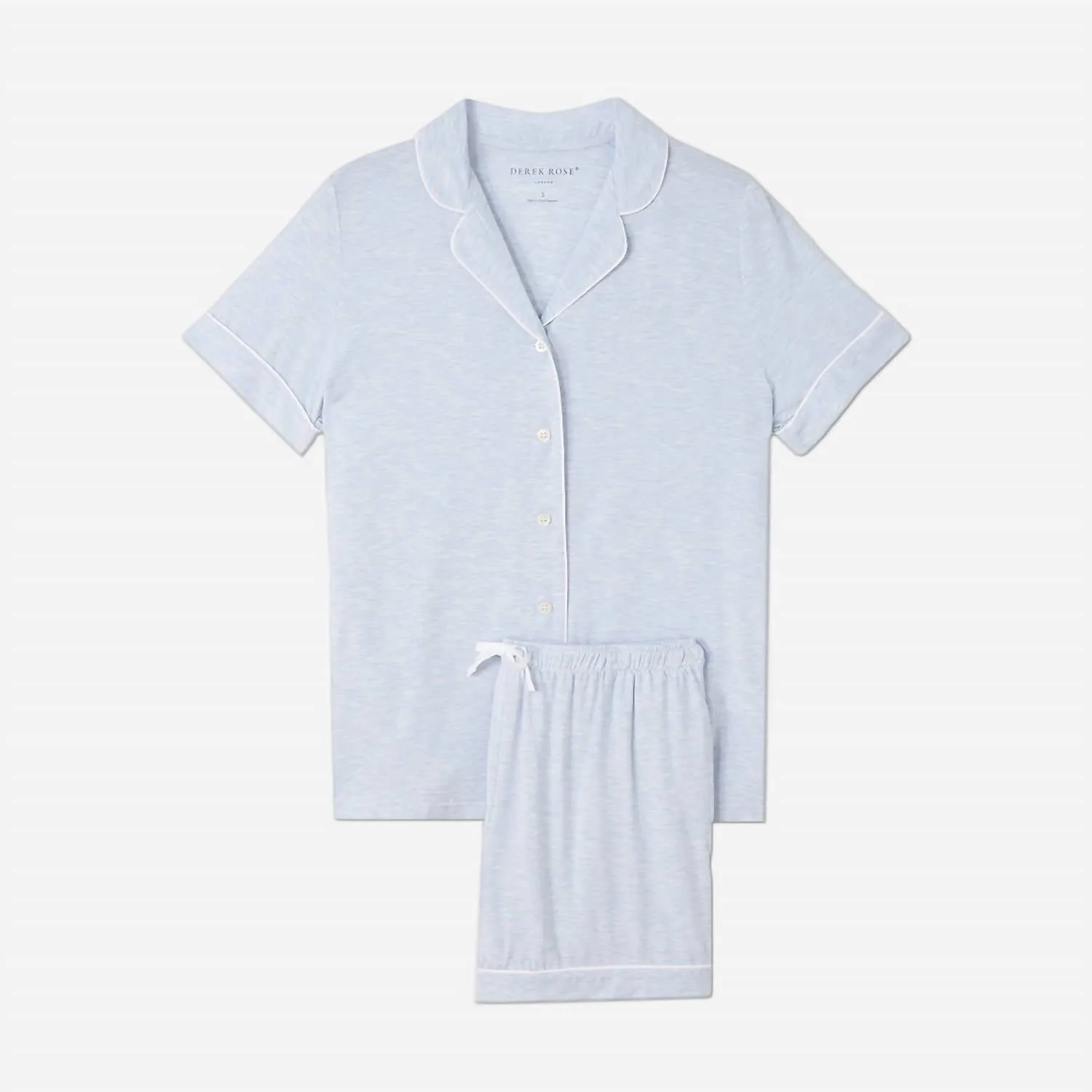 Pyjama court en bleu