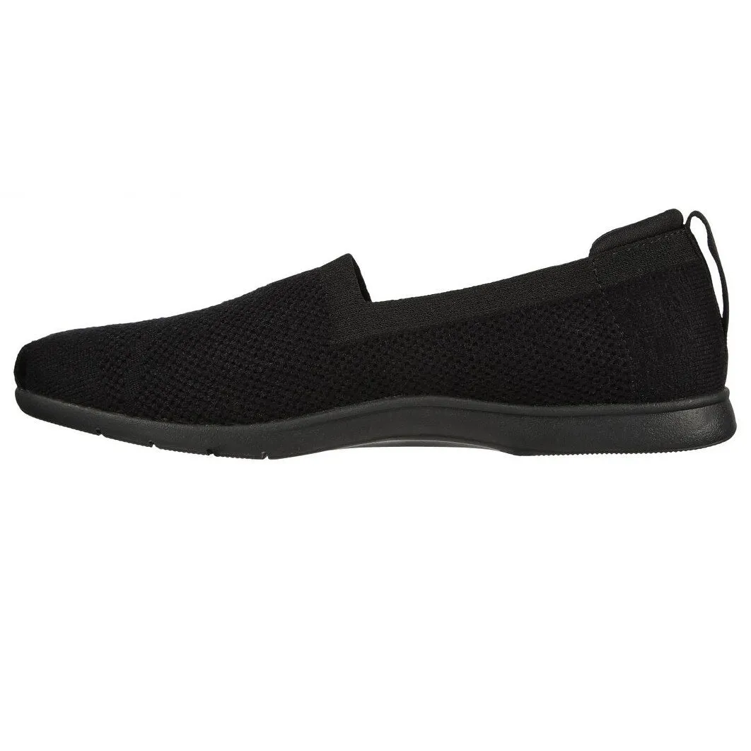Skechers Femmes Arch Fit Plush Breezy Babe Slip-On Noir/Noir 114109Bbk Noir/Noir