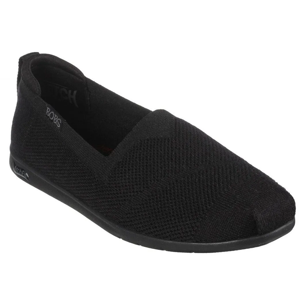 Skechers Femmes Arch Fit Plush Breezy Babe Slip-On Noir/Noir 114109Bbk Noir/Noir